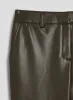 Vegan Leather Straight Leg Pants sold by Melanie Lyne