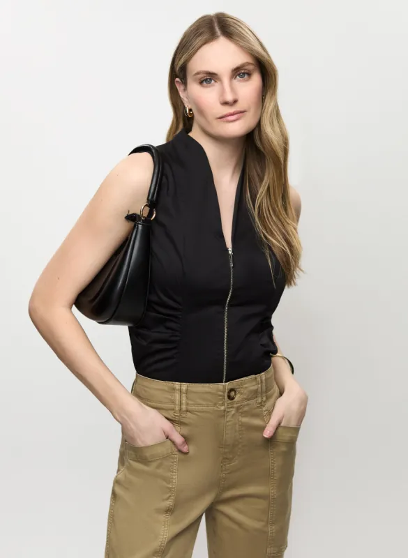 Zippered Sleeveless Top sold by Melanie Lyne