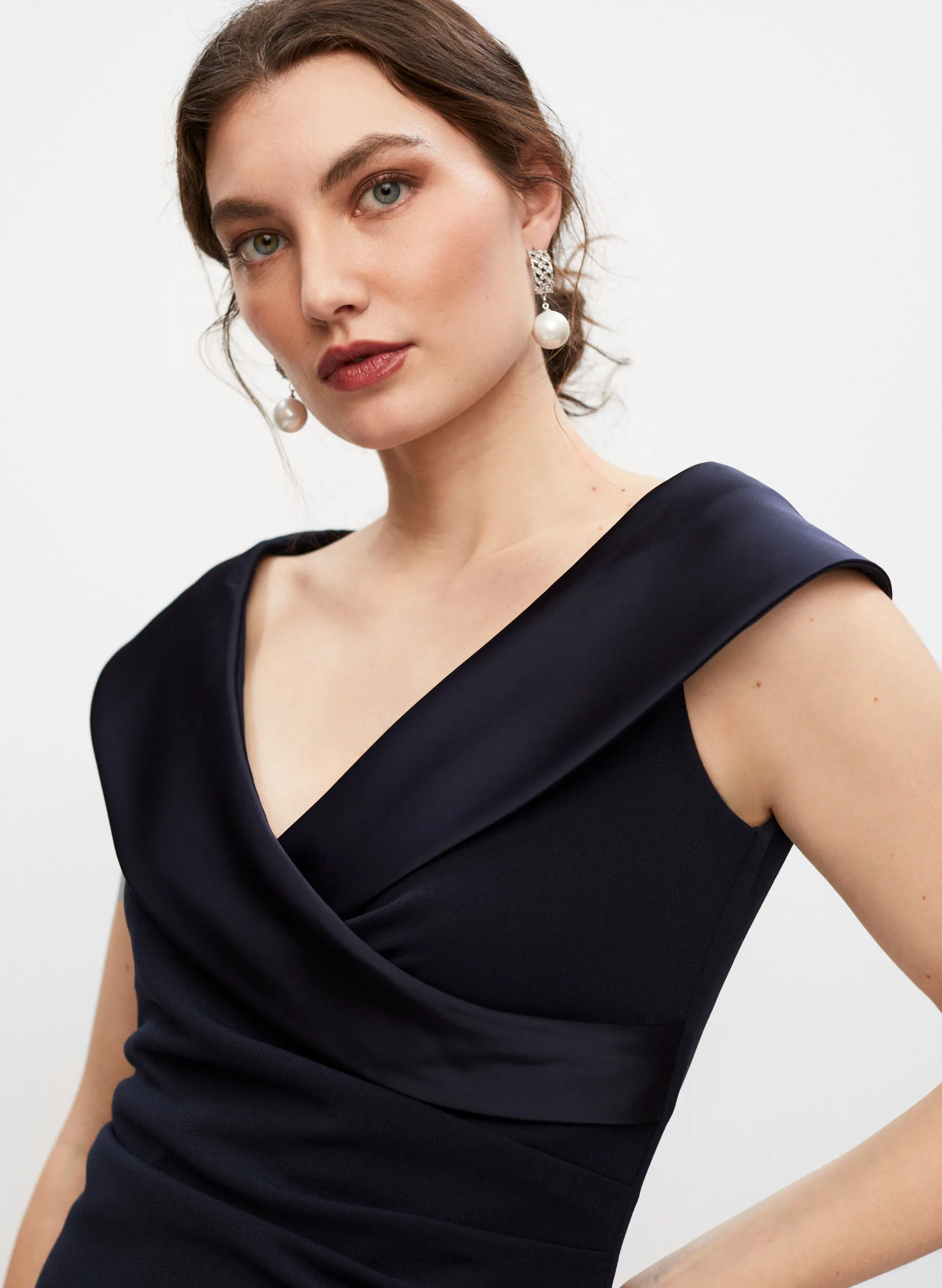 Shawl Collar Wrap Dress sold by Melanie Lyne product image thumbnail 2