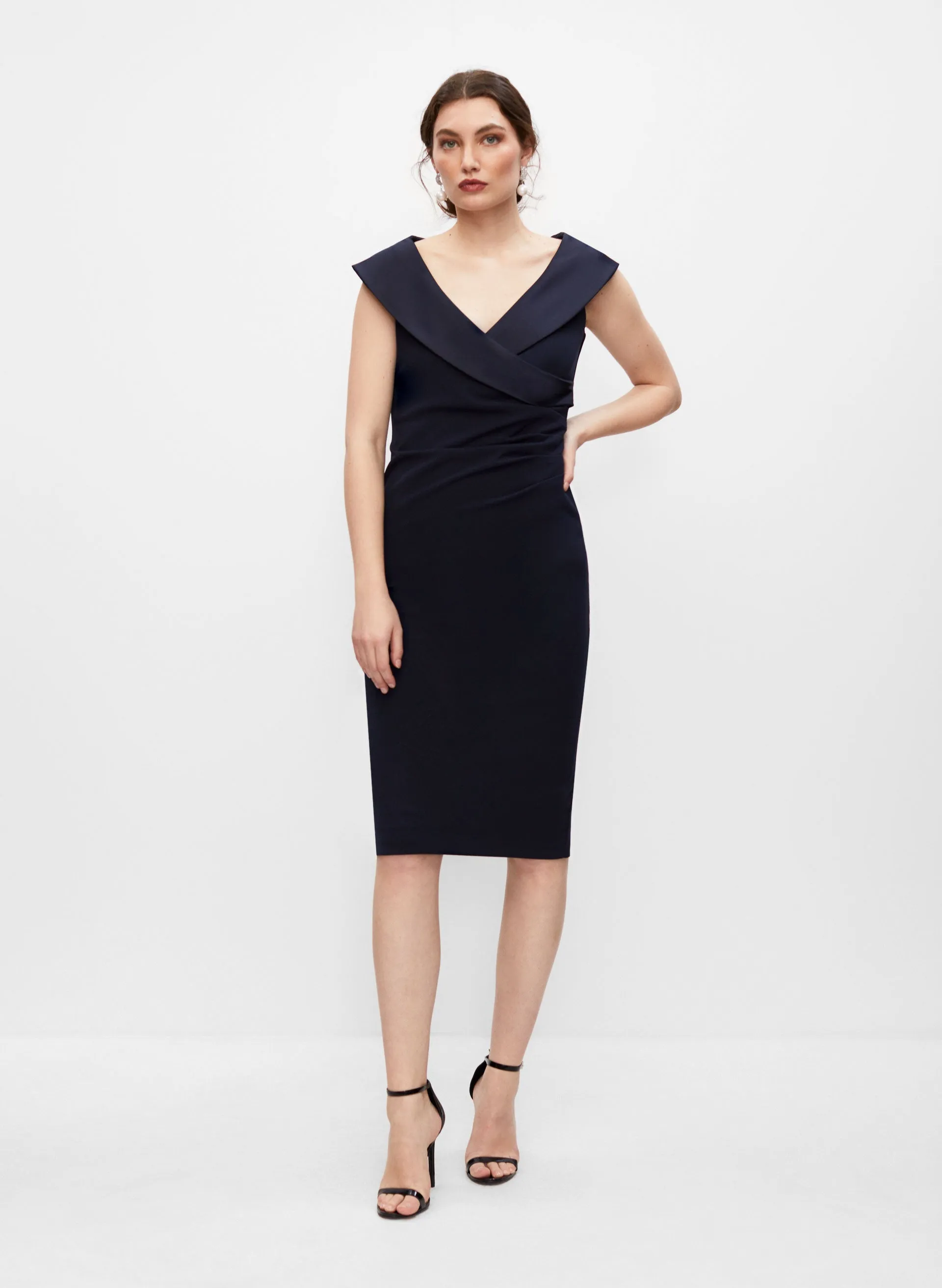 Shawl Collar Wrap Dress sold by Melanie Lyne