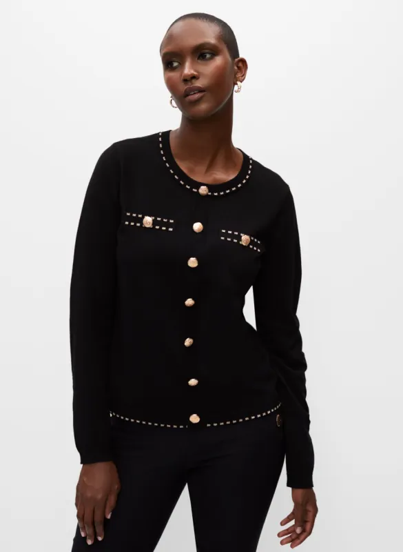 Gold Button Detail Pullover Sweater sold by Melanie Lyne