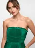 Strapless Satin Plisse Dress sold by Melanie Lyne