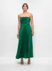 Strapless Satin Plisse Dress sold by Melanie Lyne