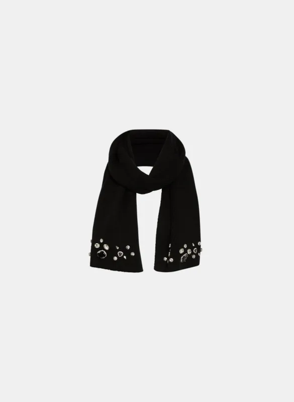 Ribbed Rhinestone Embellished Scarf sold by Melanie Lyne
