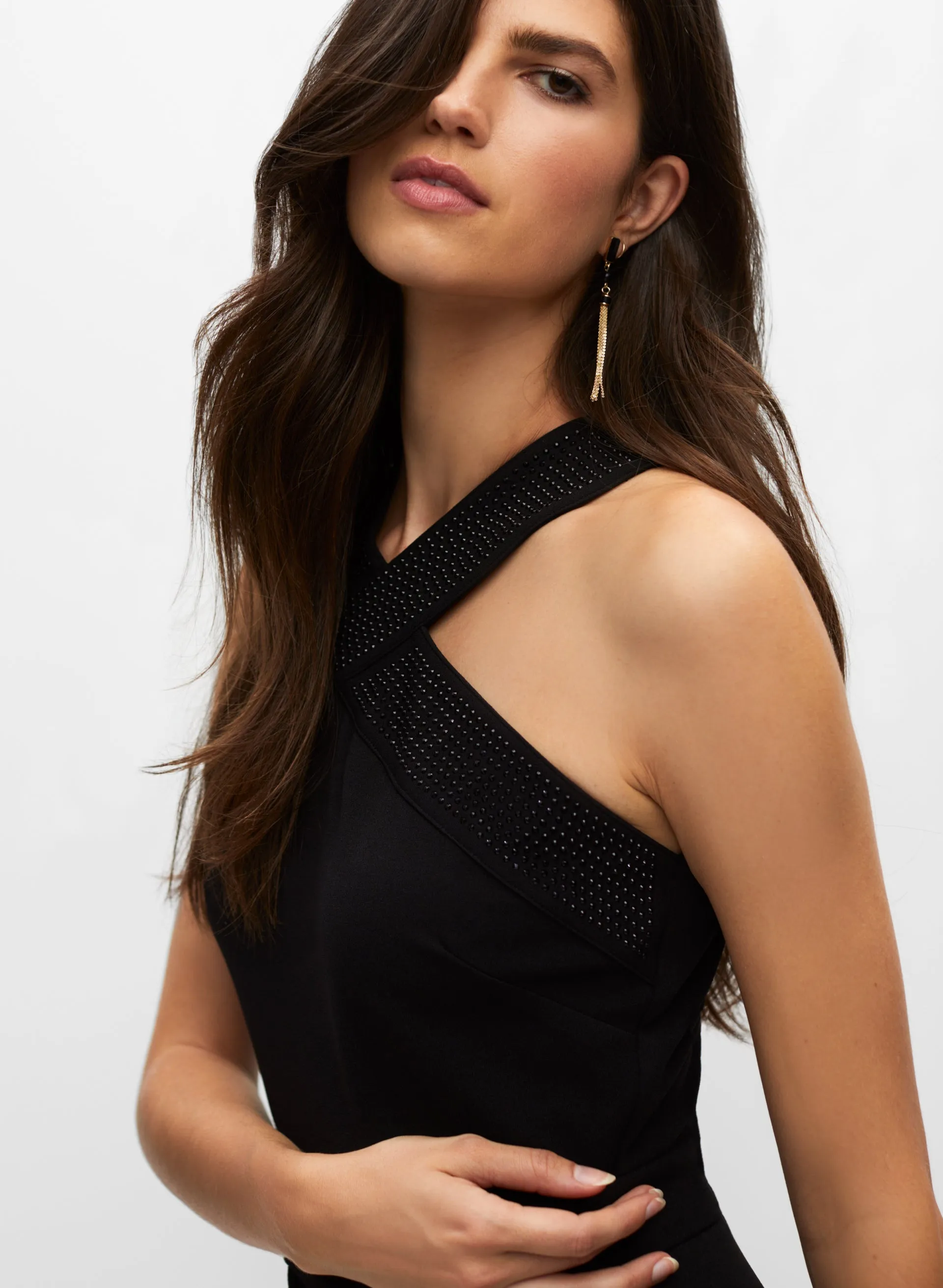 Crossover Halter Neck Jumpsuit sold by Melanie Lyne product image thumbnail 4