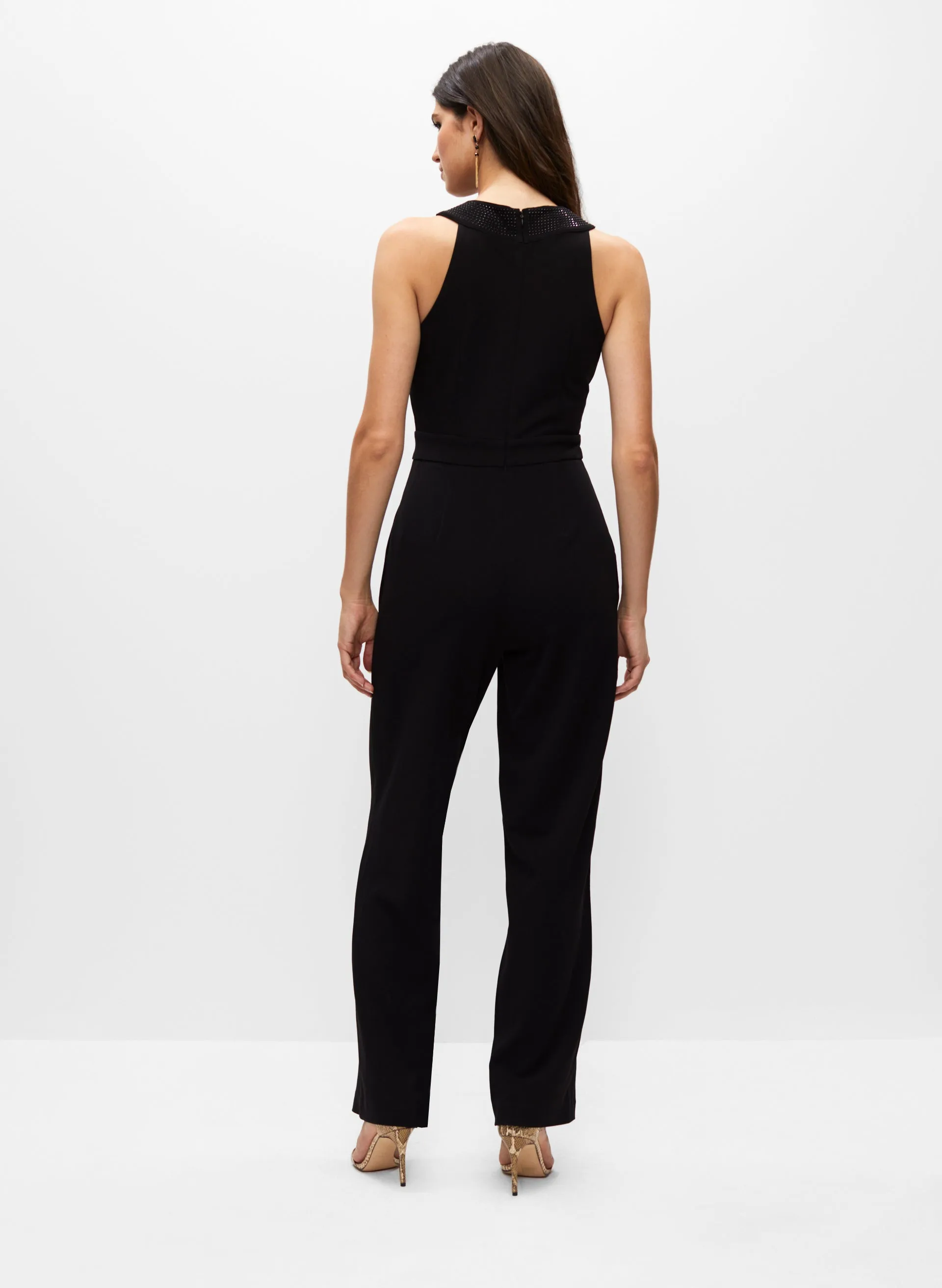 Crossover Halter Neck Jumpsuit sold by Melanie Lyne product image thumbnail 3