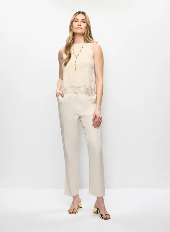 Fringed Crochet Tank & Straight Leg Pants sold by Melanie Lyne