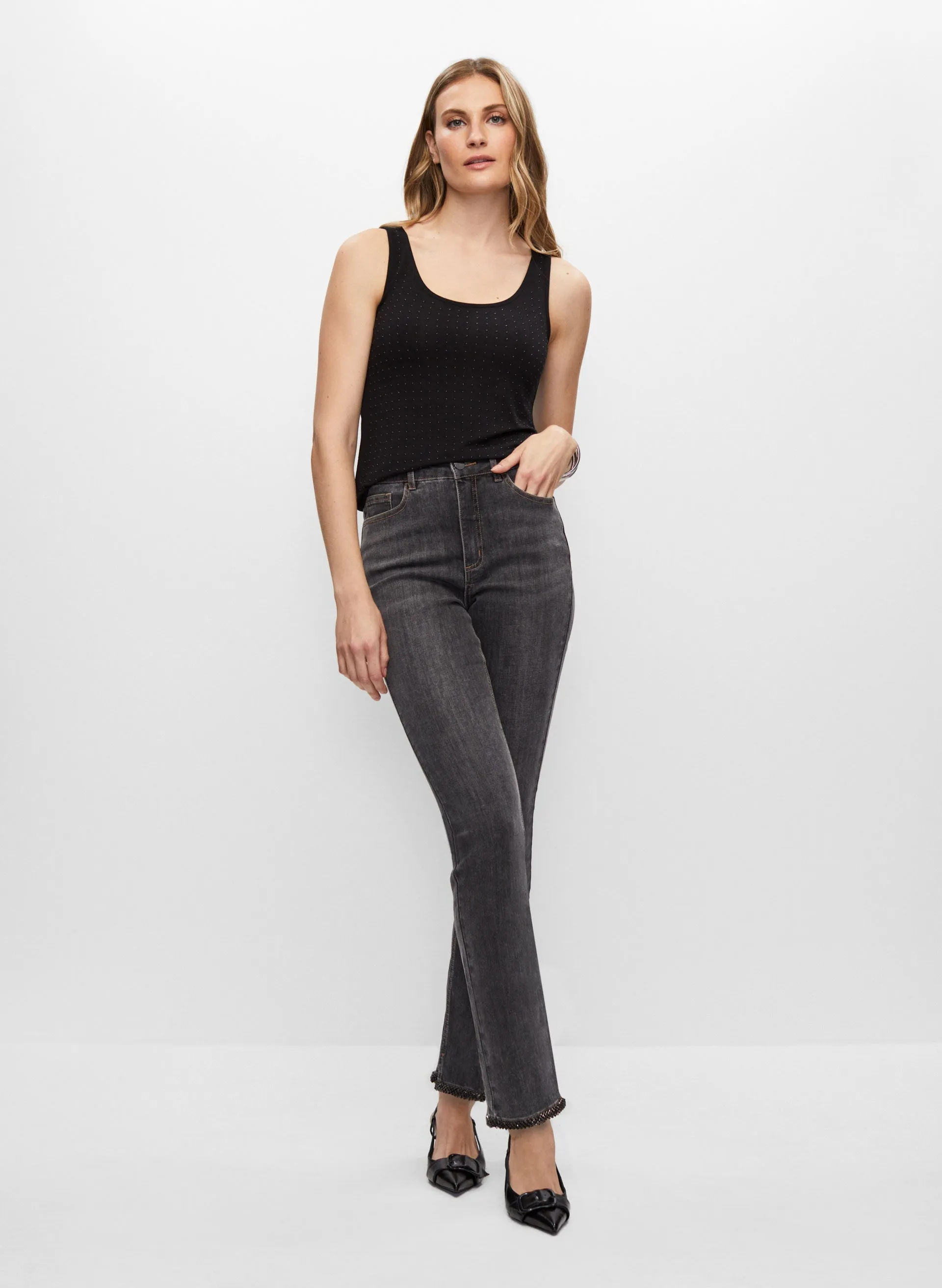 Pearl Detail Tank Top sold by Melanie Lyne product image thumbnail 3