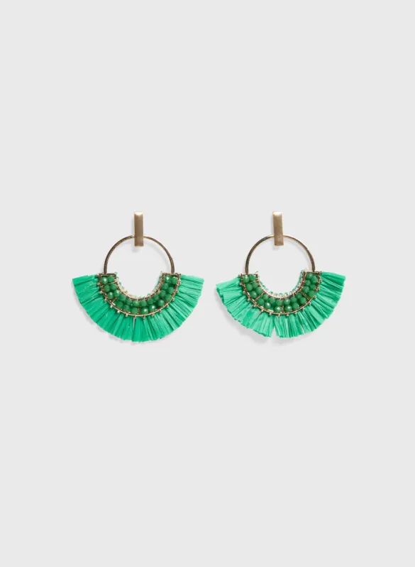 Raffia Drop Earrings sold by Melanie Lyne