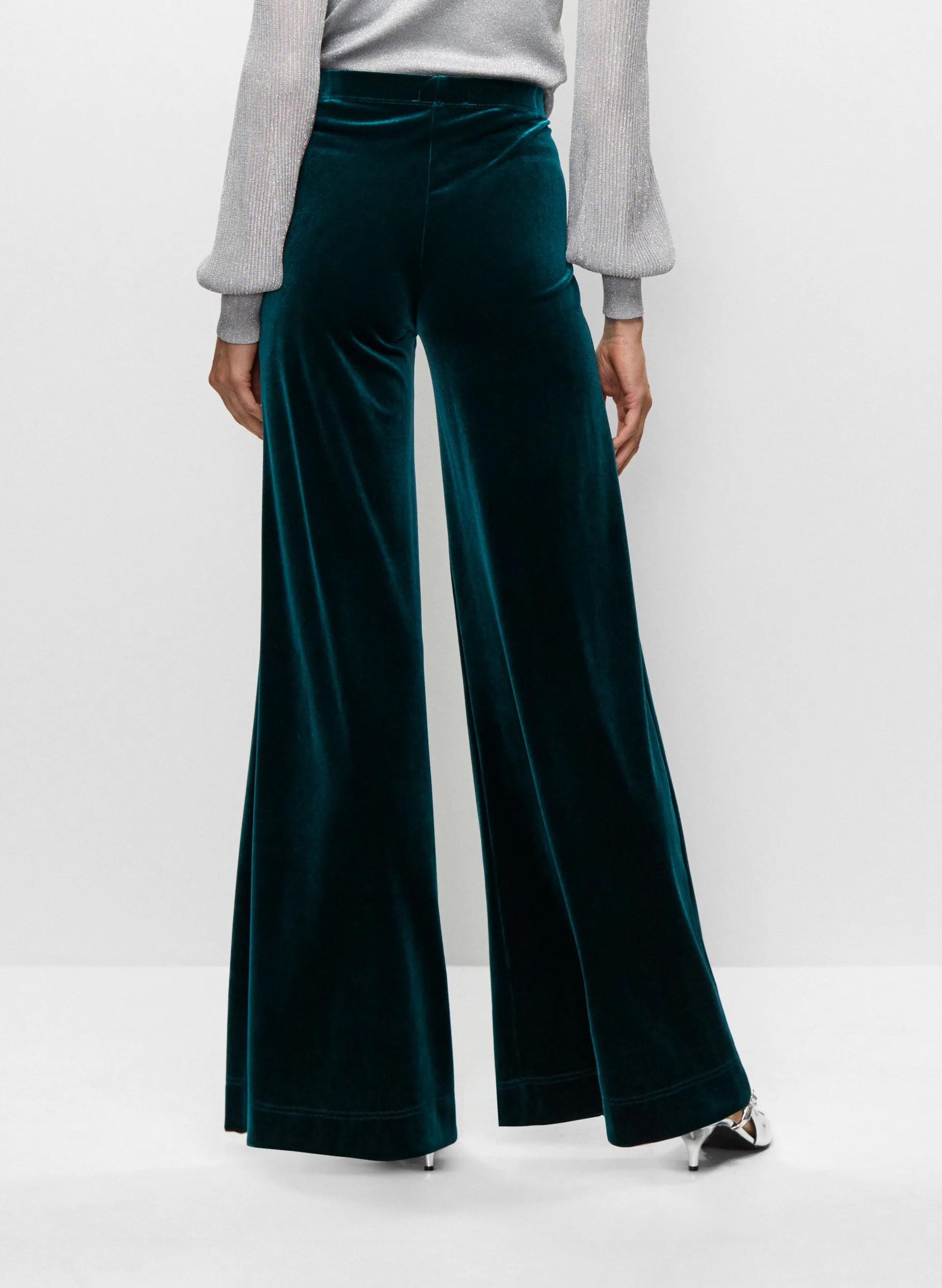 Velour Wide Leg Pull-On Pants sold by Melanie Lyne product image thumbnail 2