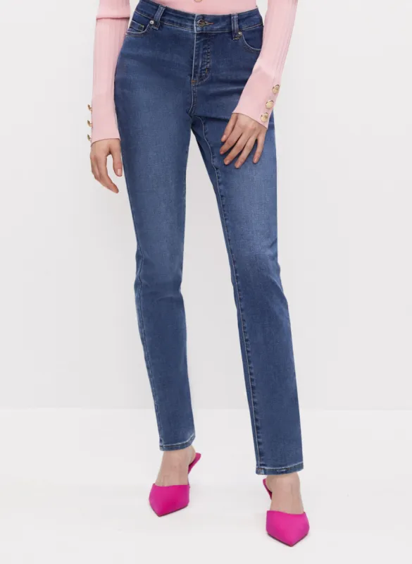 Rhinestone Detail Slim Leg Jeans sold by Melanie Lyne