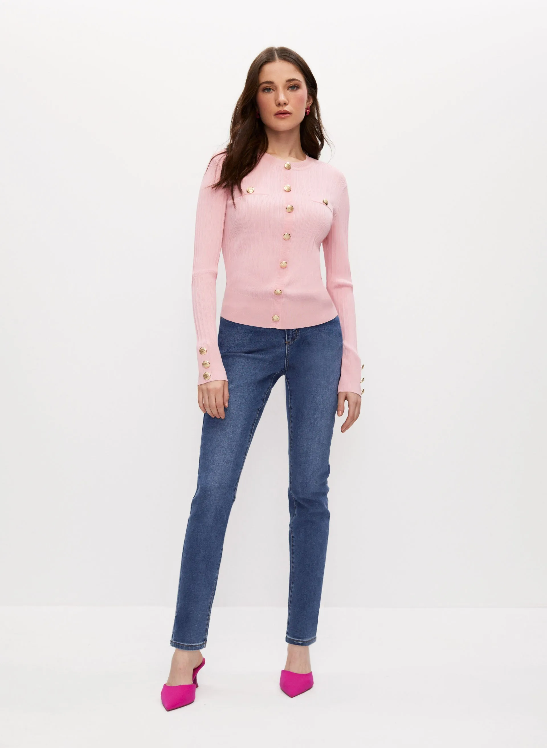 Rhinestone Detail Slim Leg Jeans sold by Melanie Lyne product image thumbnail 3