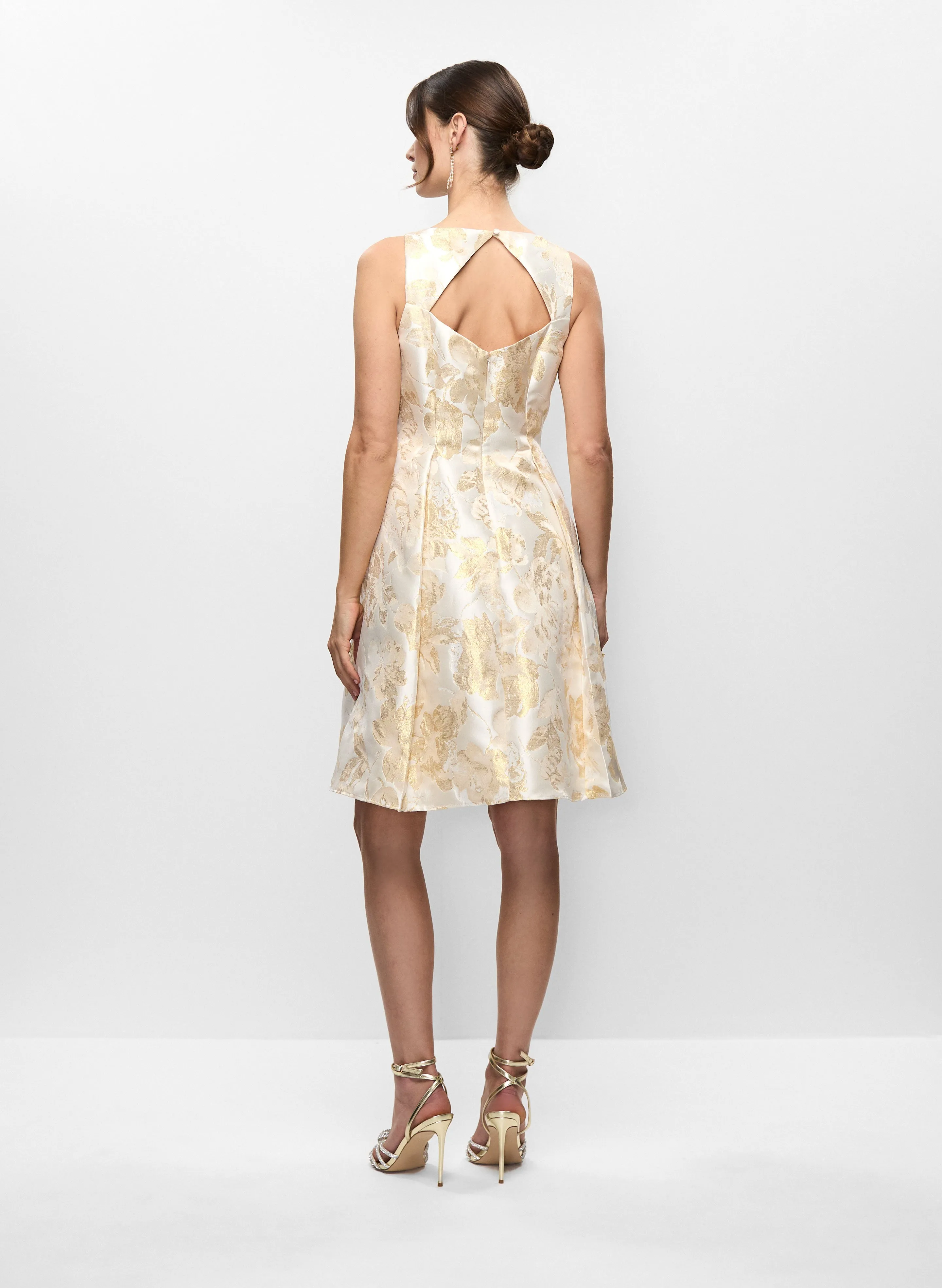 Adriana Papell- Jacquard Open Back Dress sold by Melanie Lyne product image thumbnail 2