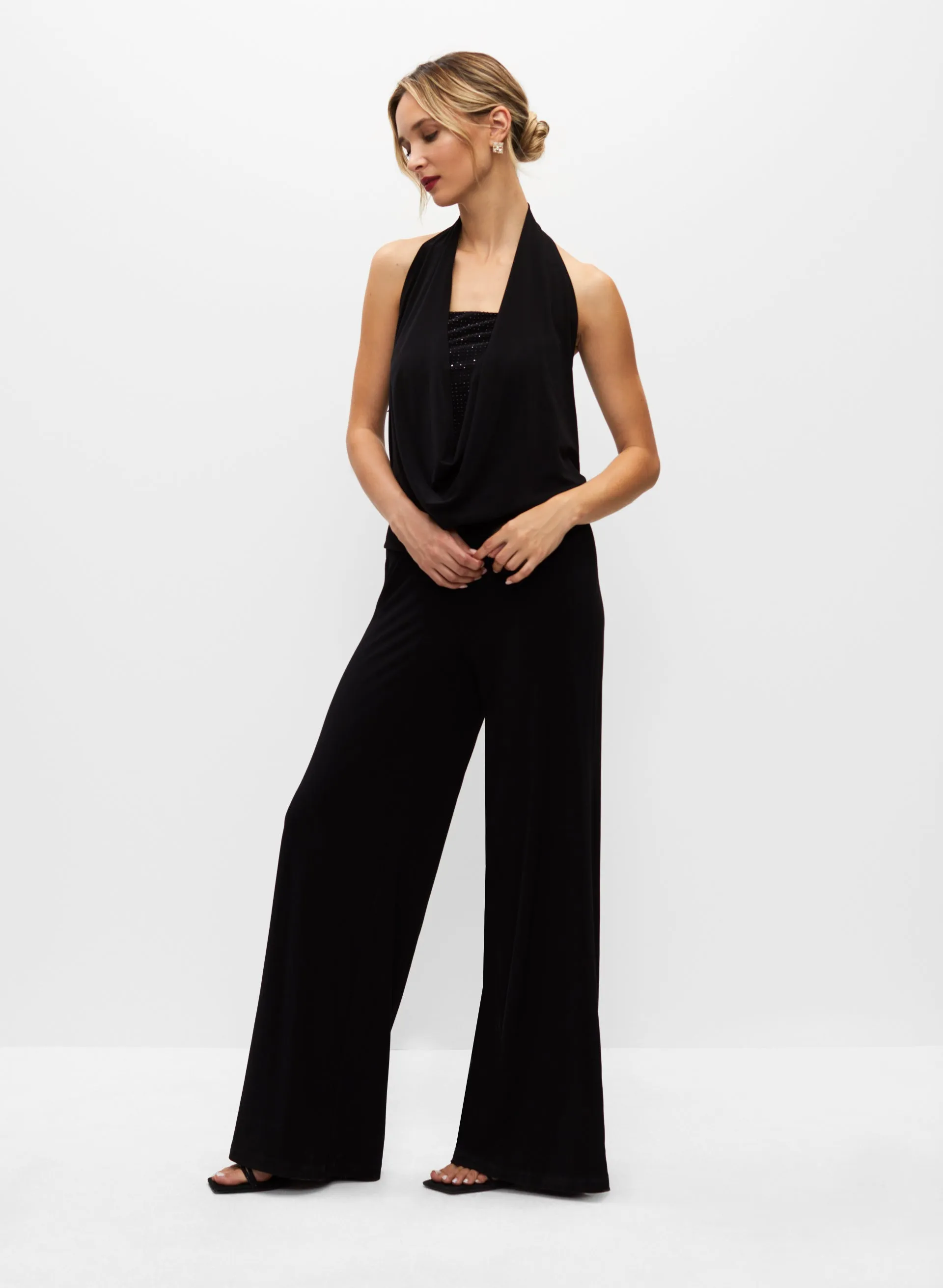 Stud Detail Wide Leg Jumpsuit sold by Melanie Lyne product image thumbnail 3