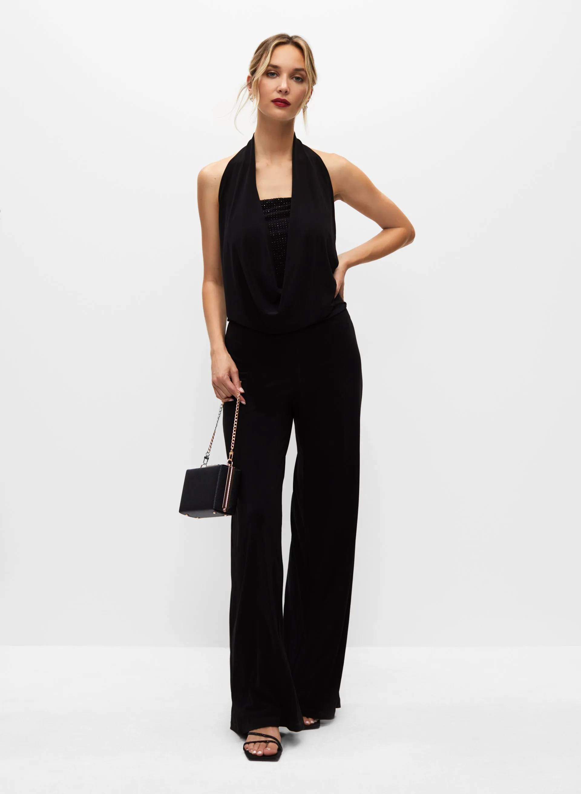 Stud Detail Wide Leg Jumpsuit sold by Melanie Lyne