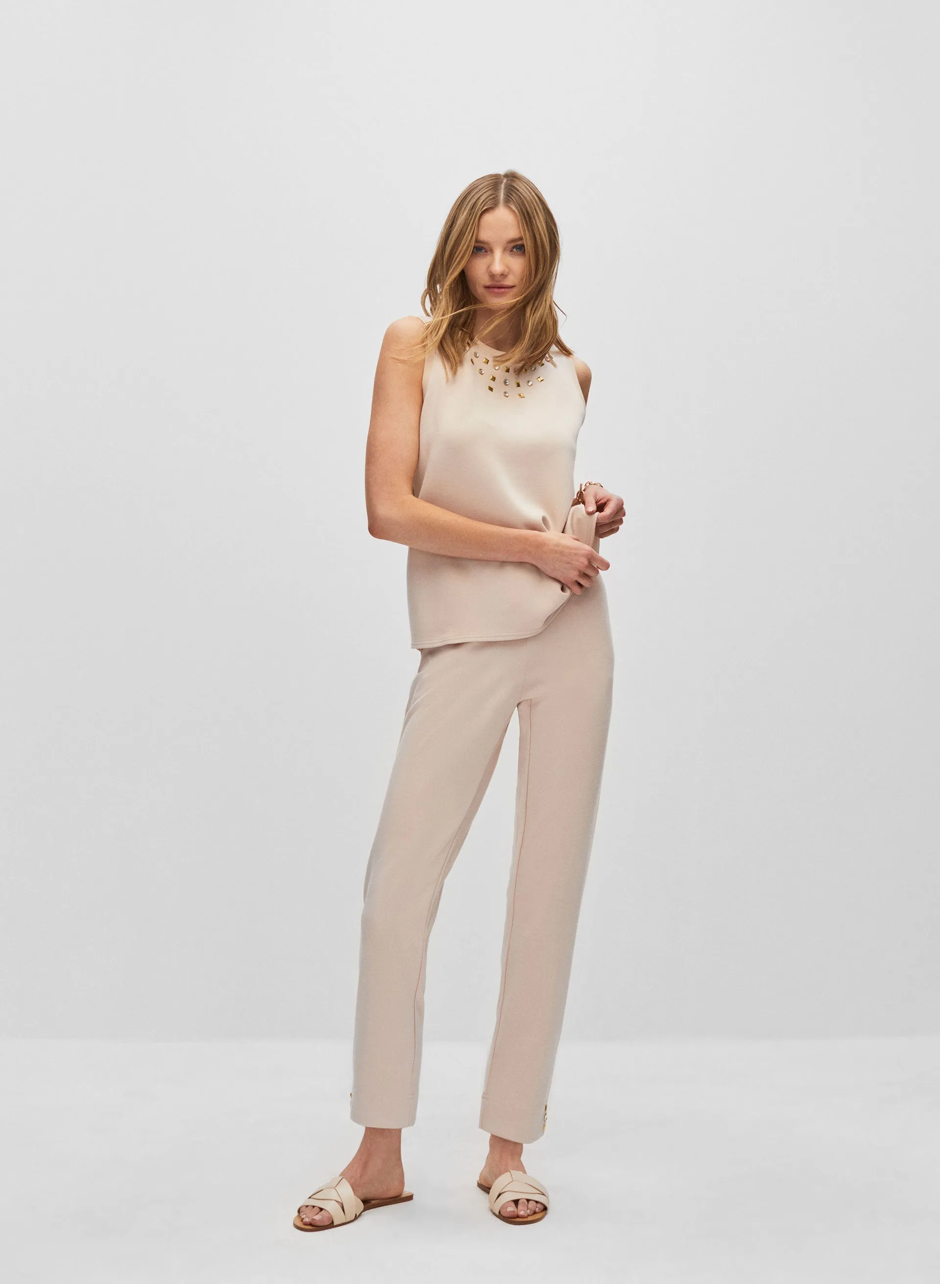 Stud Detail Satin Top sold by Melanie Lyne product image thumbnail 4