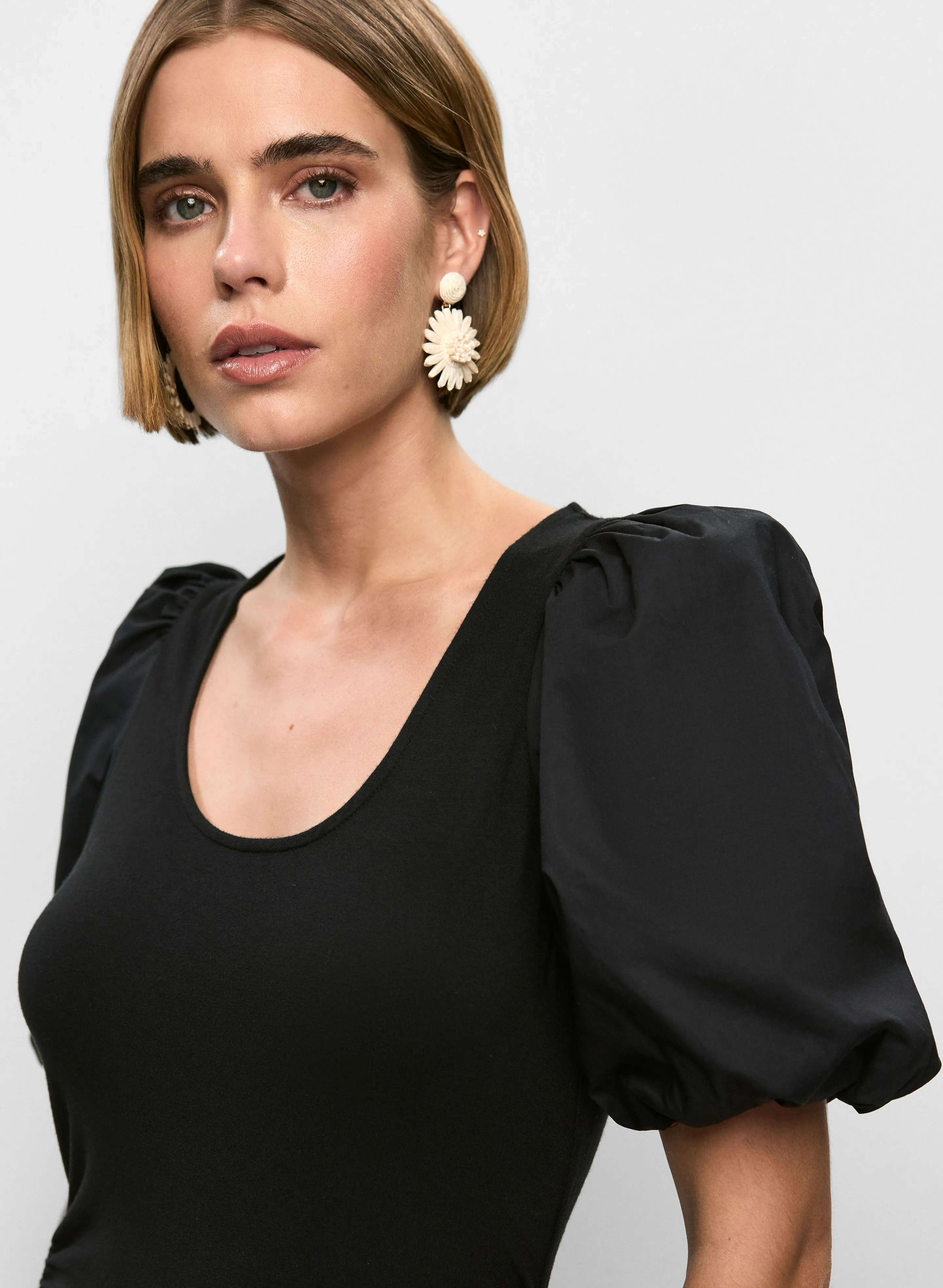 Short Puff Sleeve Top sold by Melanie Lyne product image thumbnail 2