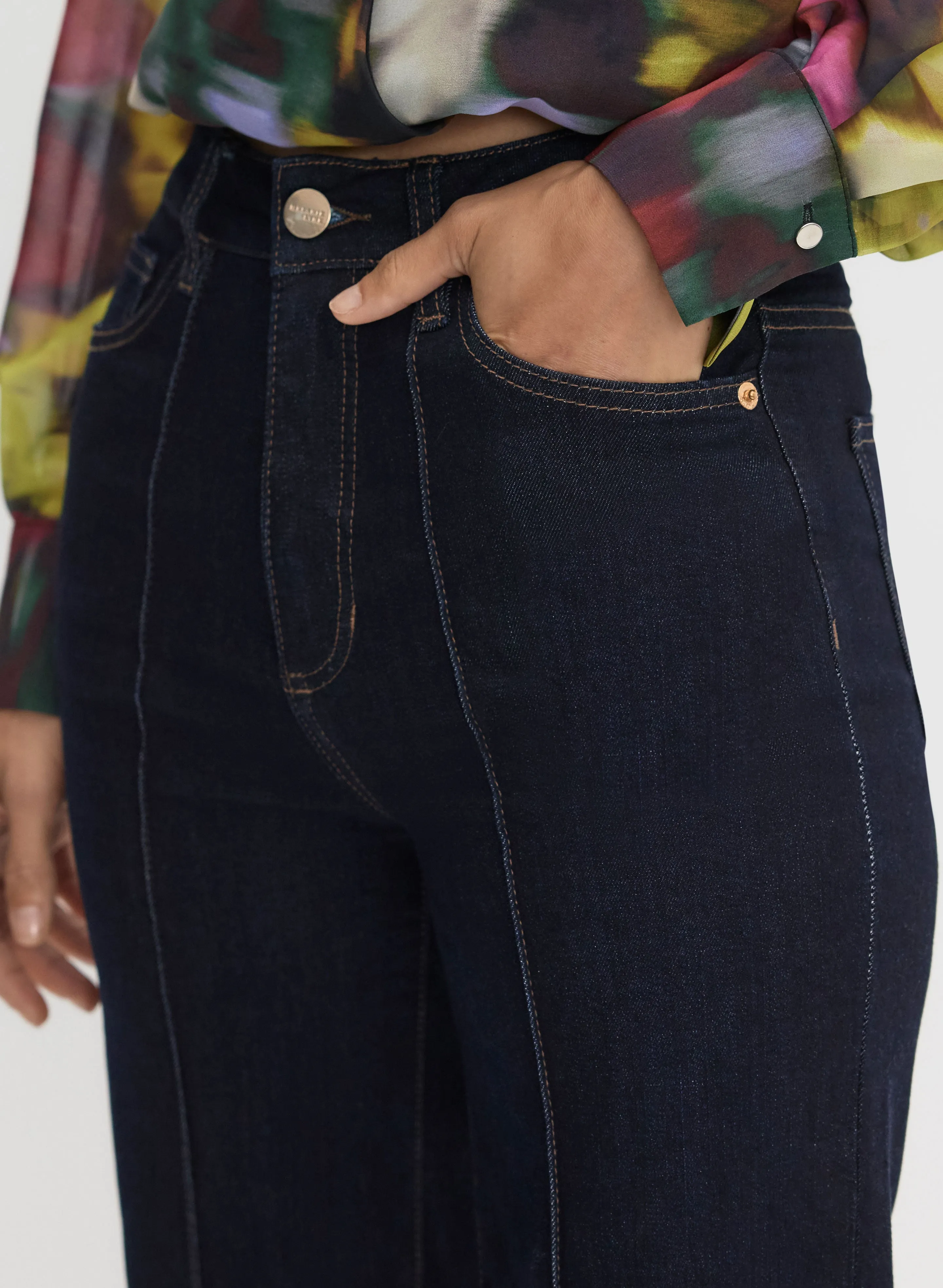 Pintuck Detail Trouser Jeans sold by Melanie Lyne product image thumbnail 4