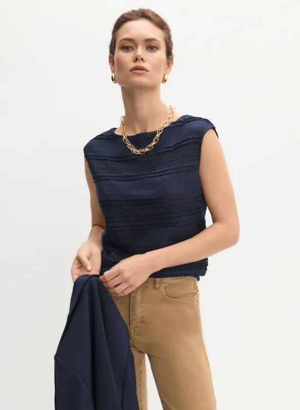 Cap Sleeve Lace Detail Top sold by Melanie Lyne