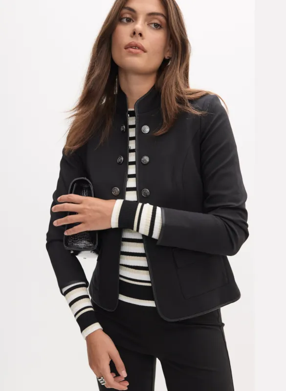 Button Detail Stand Collar Jacket sold by Melanie Lyne