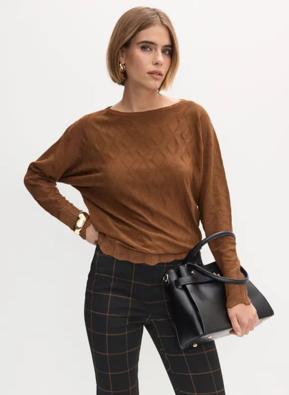 Geometric Stitch Sweater sold by Melanie Lyne