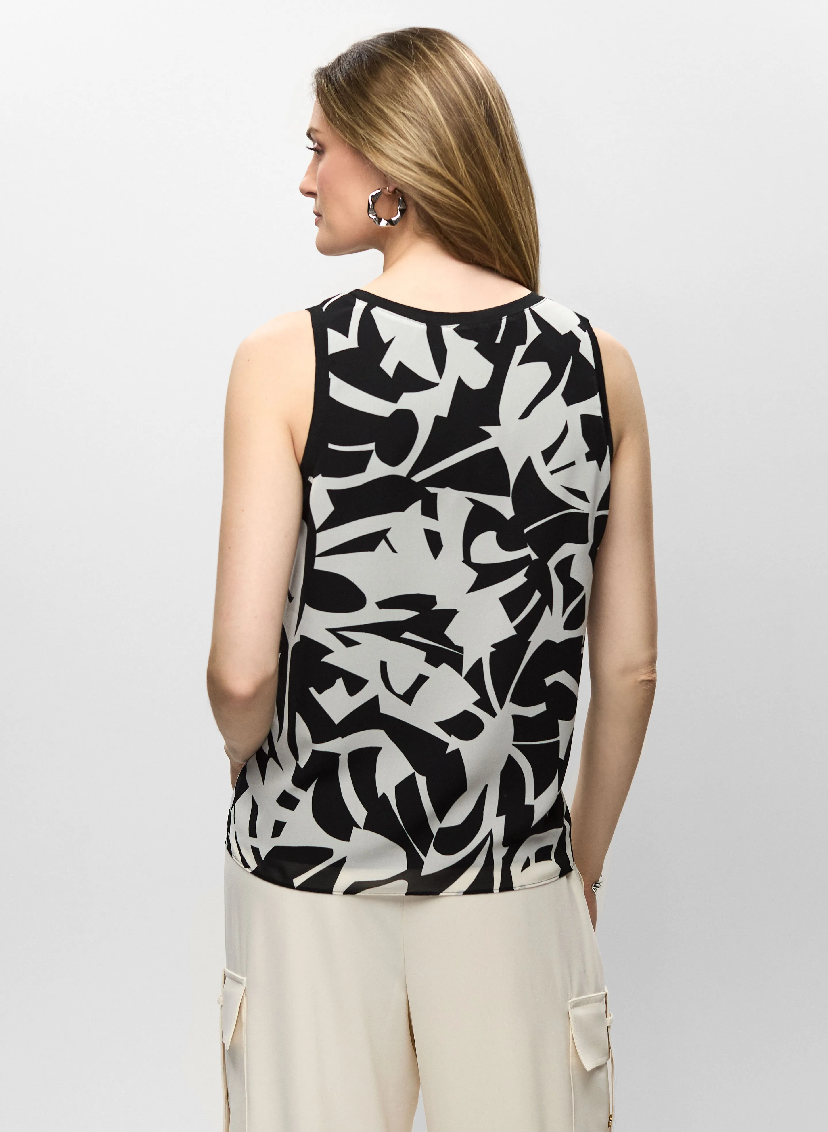 Abstract Print Sleeveless Blouse sold by Melanie Lyne product image thumbnail 4