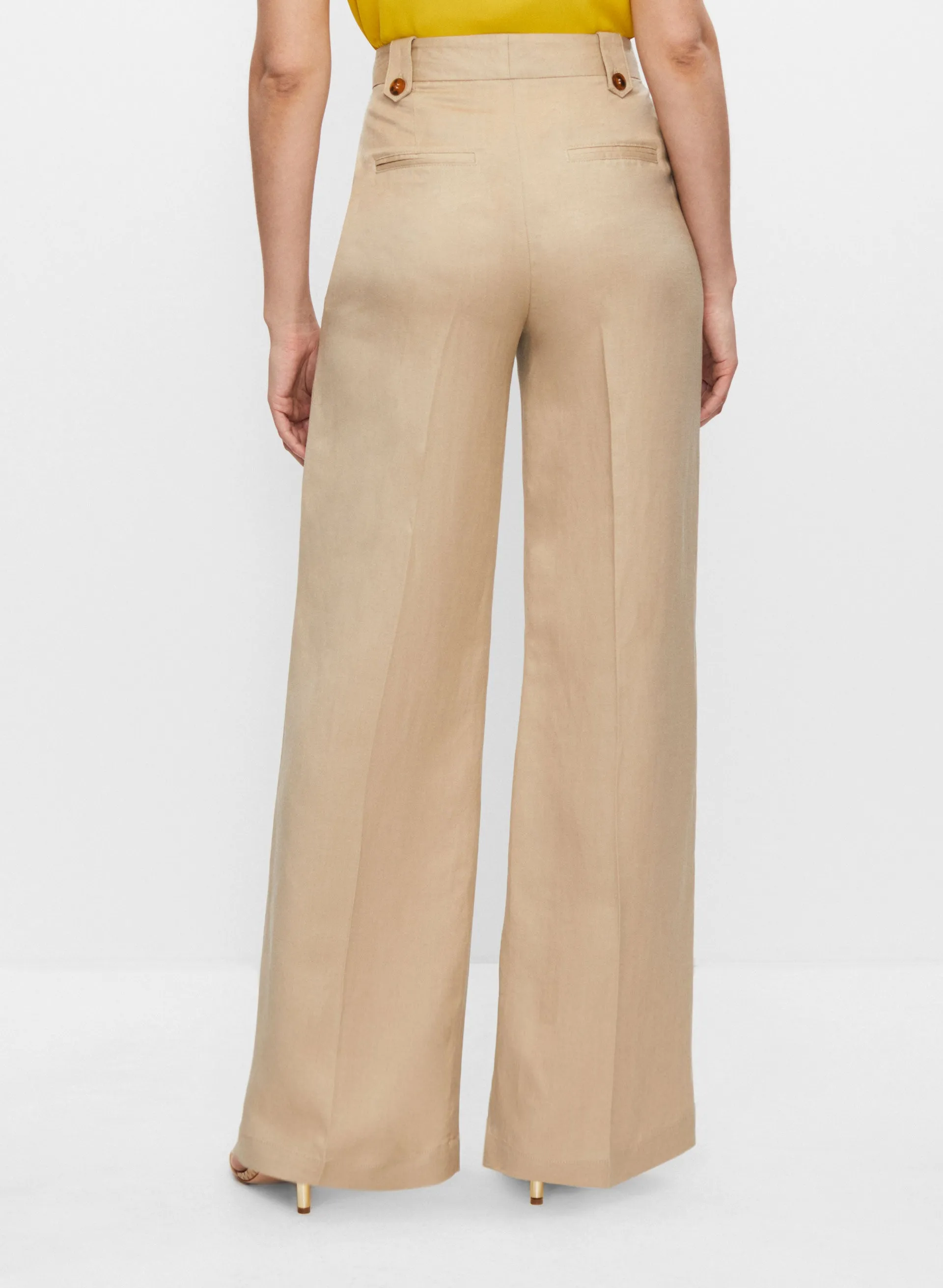 Linen-Blend Wide Leg Pants sold by Melanie Lyne product image thumbnail 2