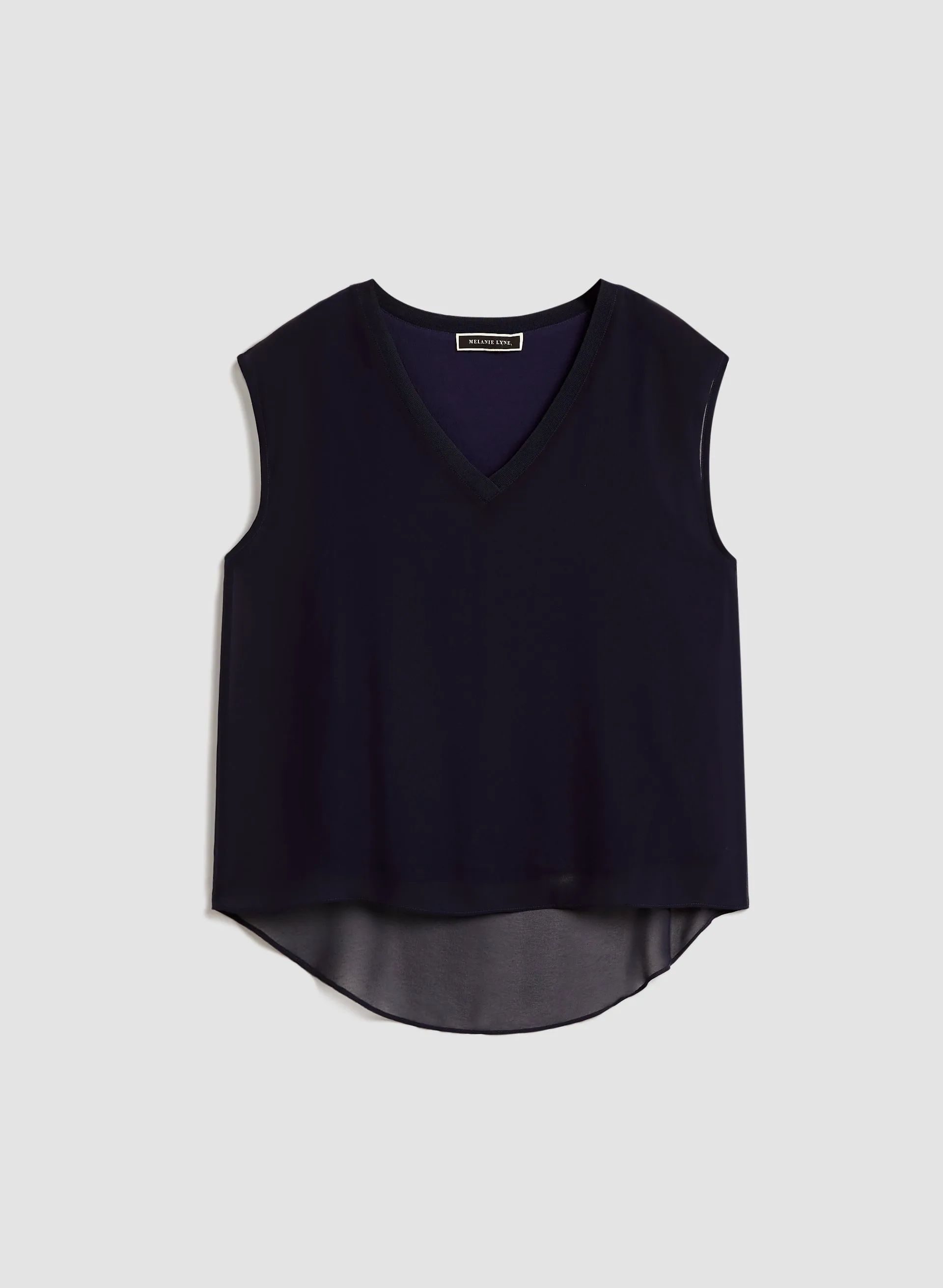 Drop Shoulder V-Neck Blouse sold by Melanie Lyne product image thumbnail 5