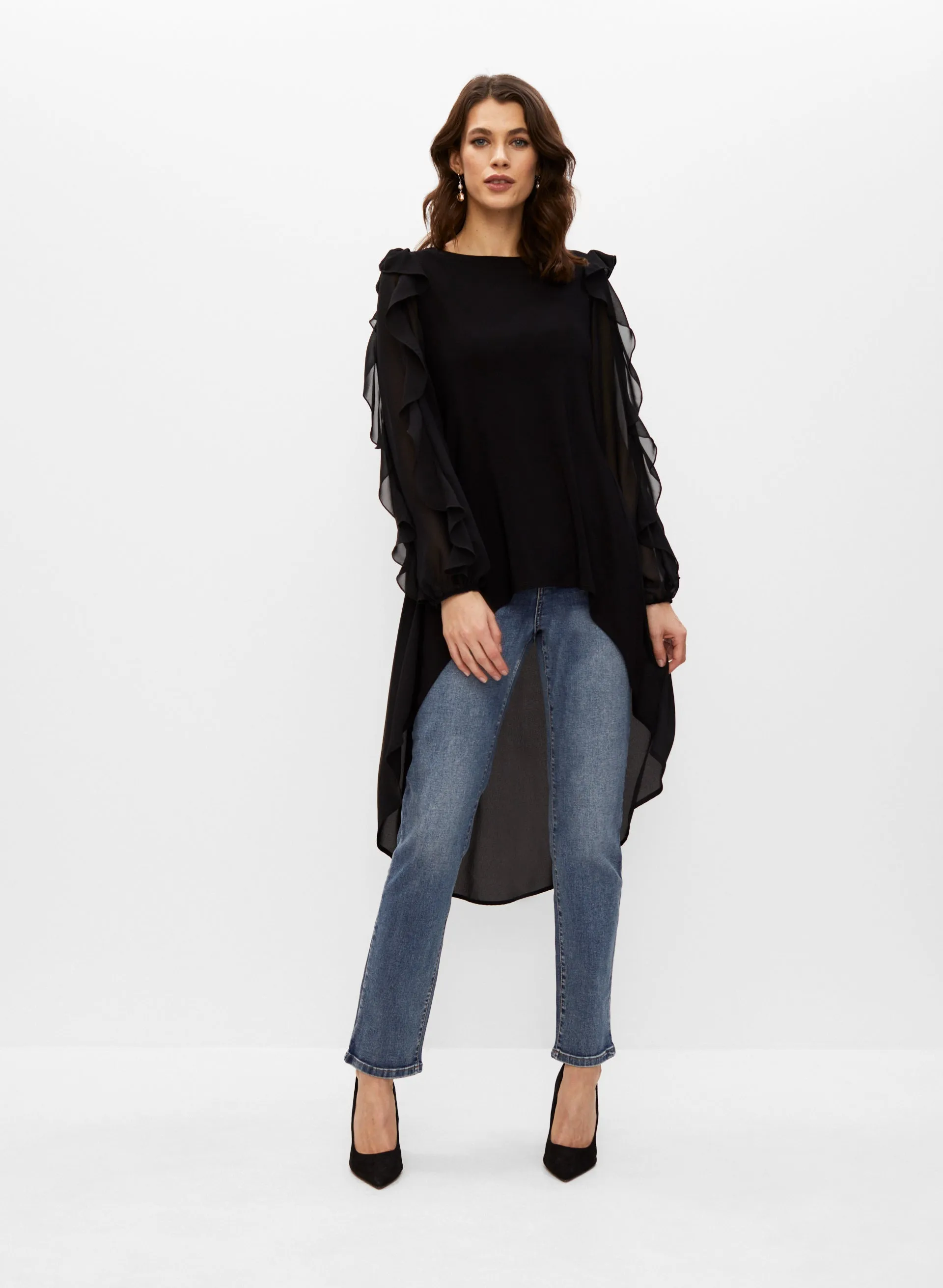 Ruffle Detail Tunic sold by Melanie Lyne