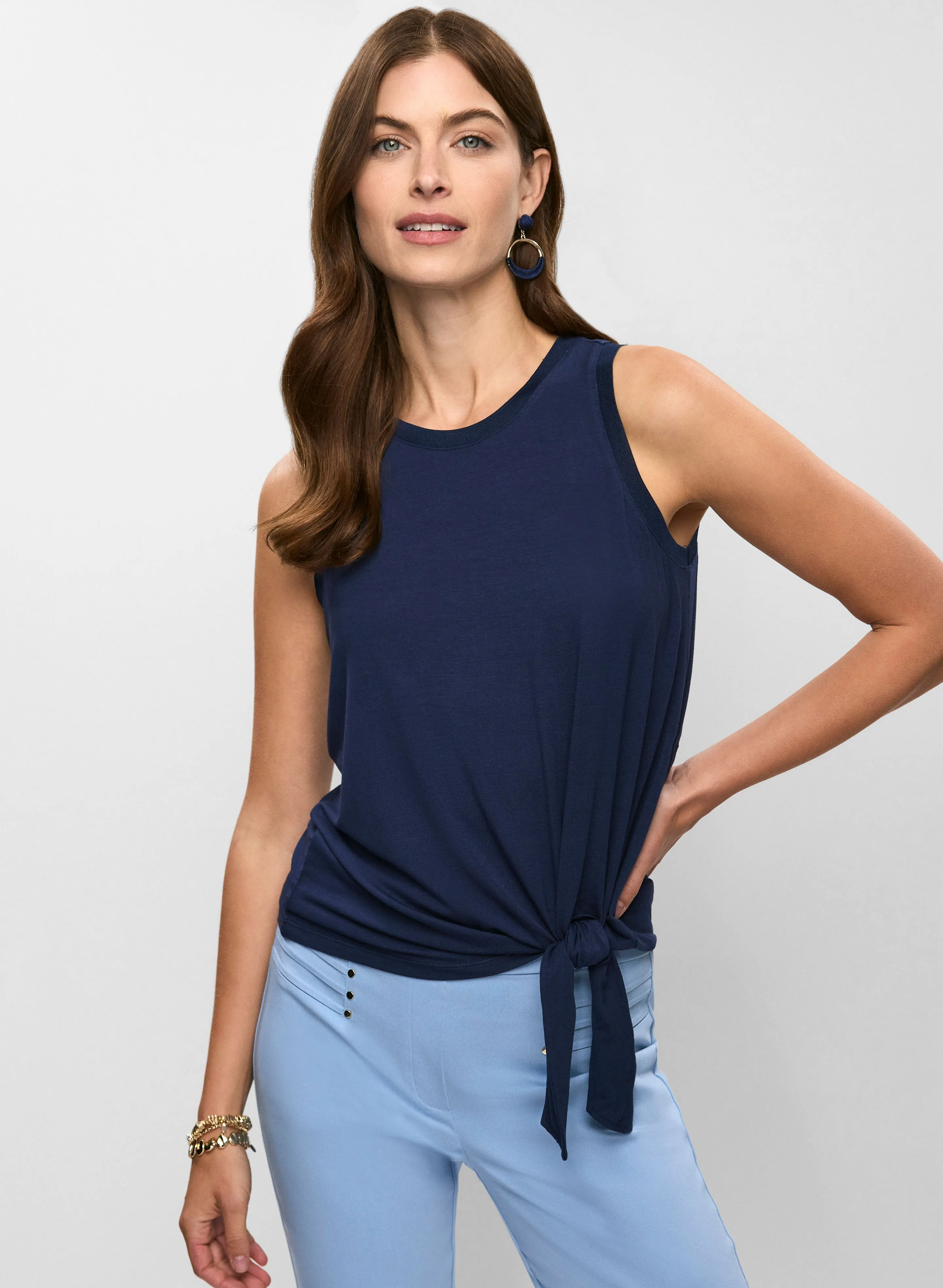 Essential Tie Hem Tank Top sold by Melanie Lyne