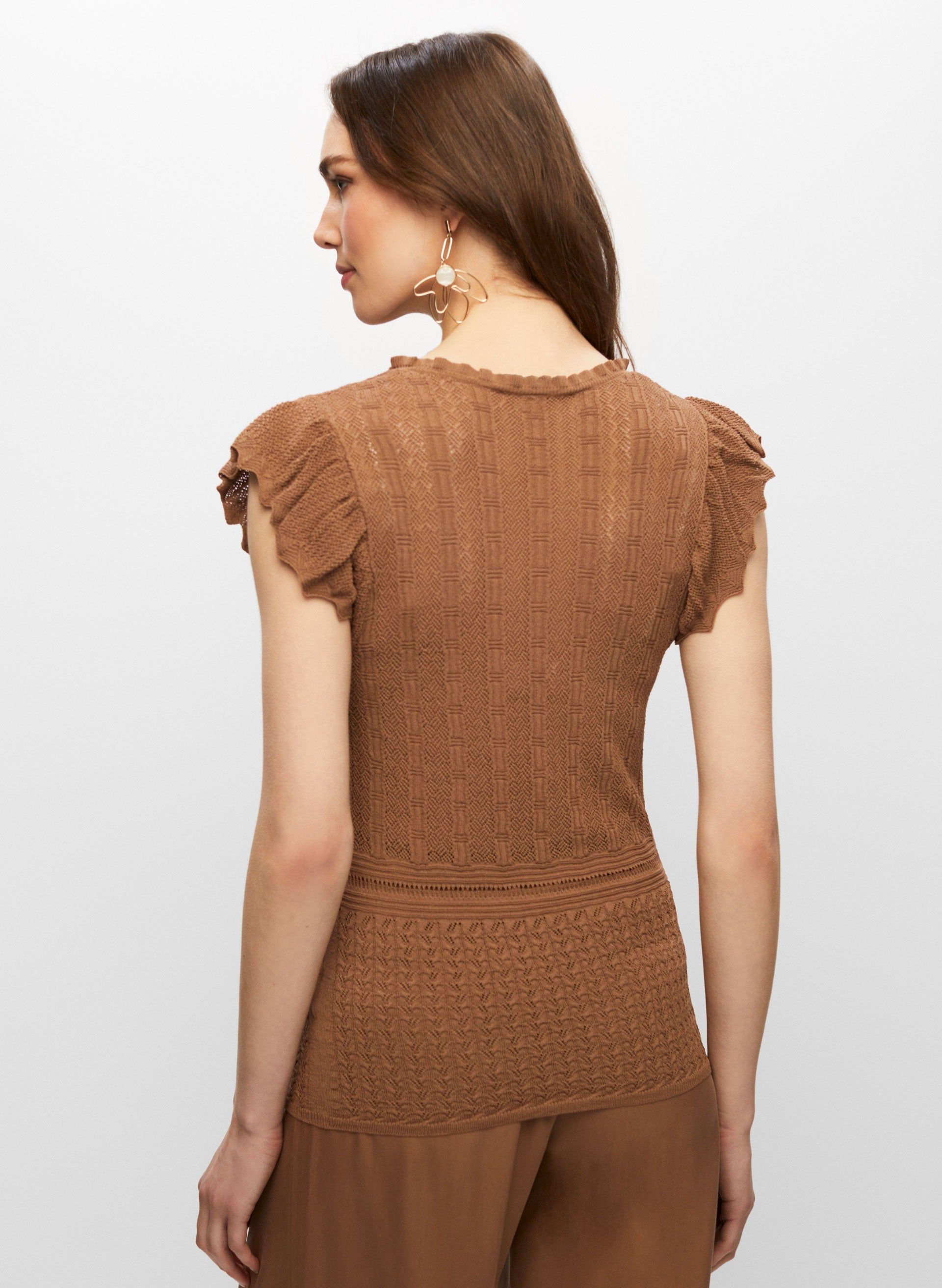 Pointelle Knit Sweater sold by Melanie Lyne product image thumbnail 4