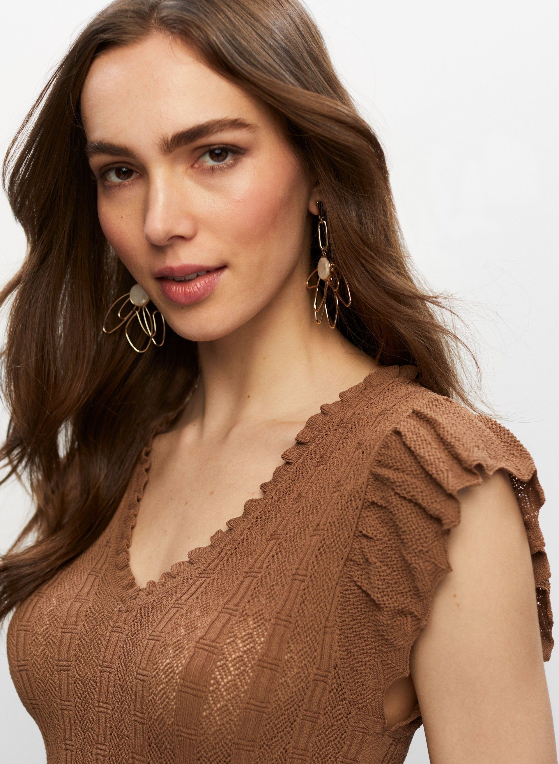 Pointelle Knit Sweater sold by Melanie Lyne product image thumbnail 2