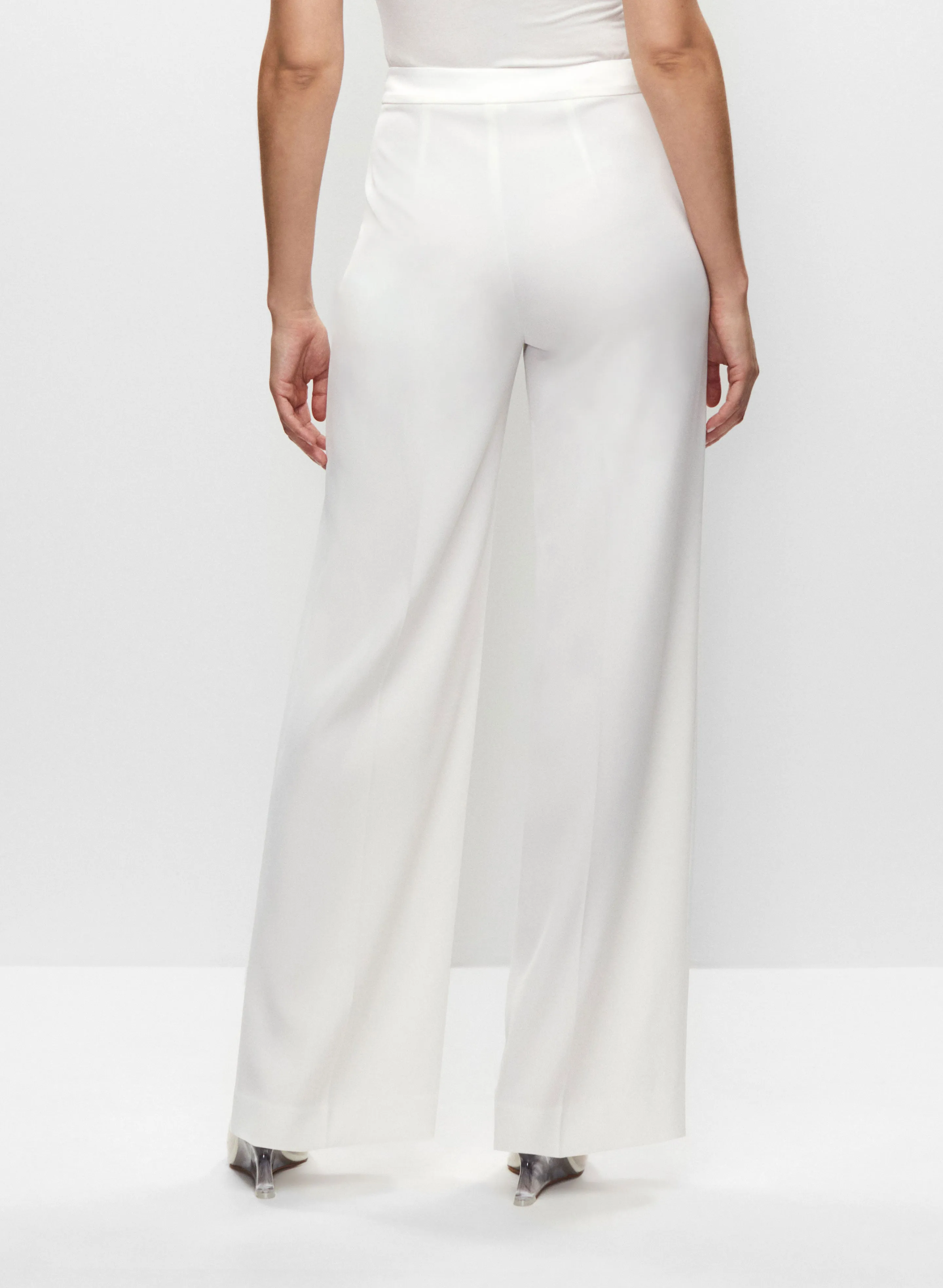 Satin Waist Wide Leg Pants sold by Melanie Lyne product image thumbnail 2