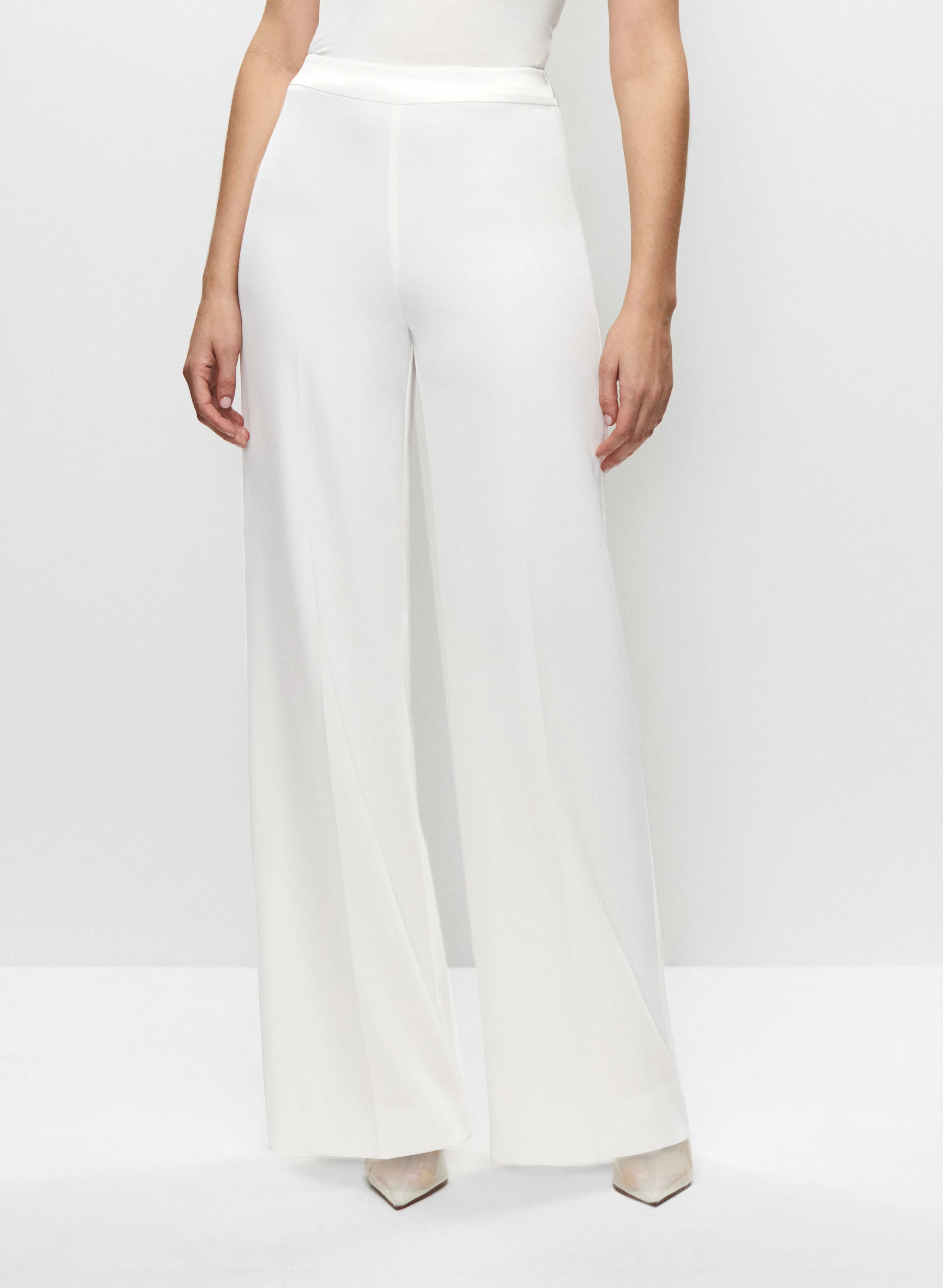 Satin Waist Wide Leg Pants sold by Melanie Lyne