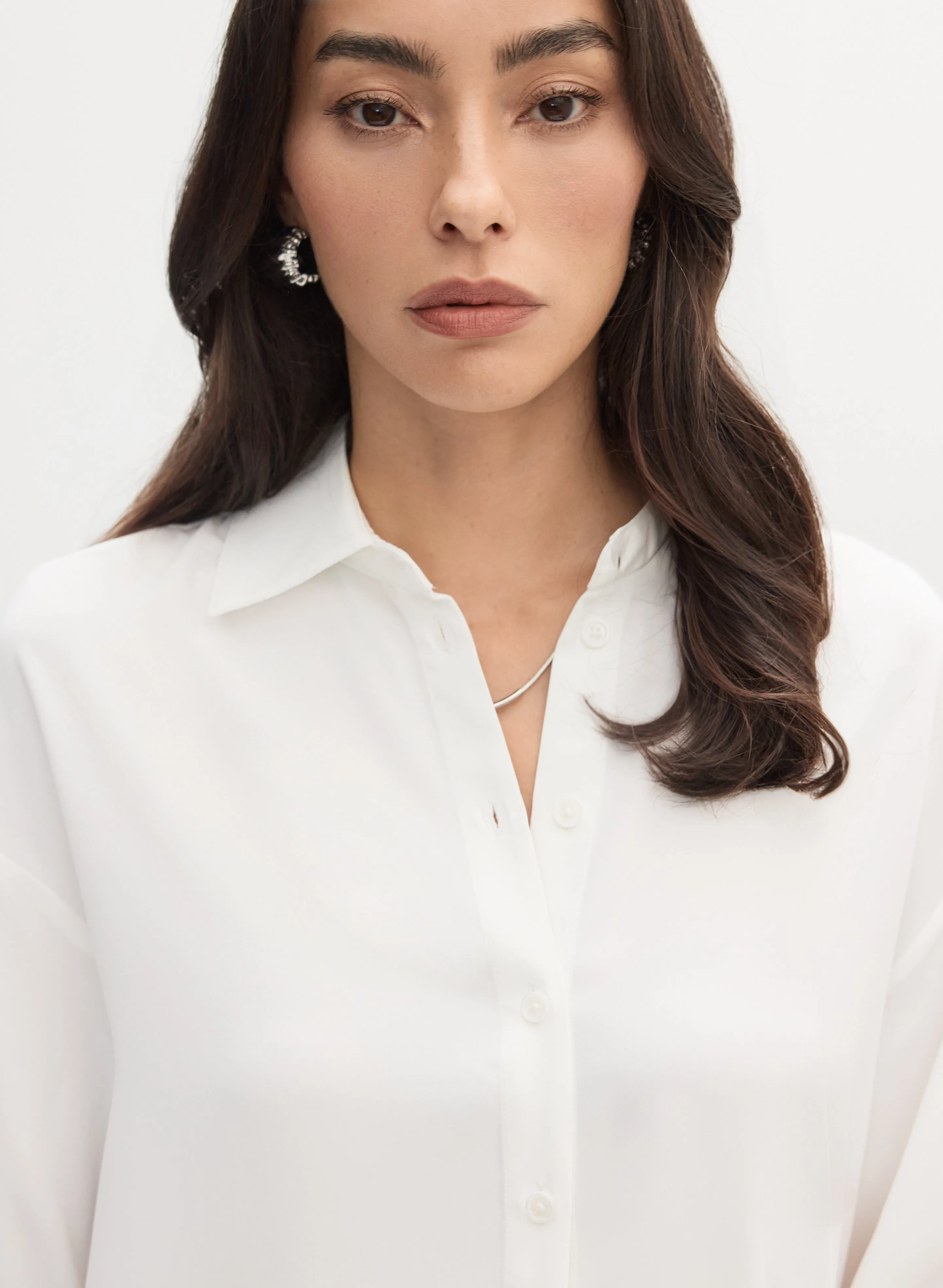 Button-Up Long Sleeve Blouse sold by Melanie Lyne product image thumbnail 2