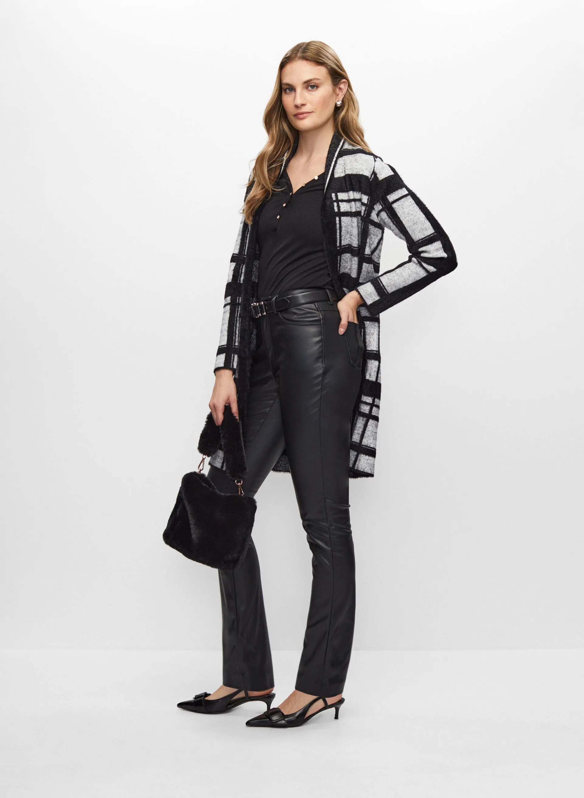 Joseph Ribkoff - Straight Leg Vegan Leather Pants sold by Melanie Lyne product image thumbnail 2