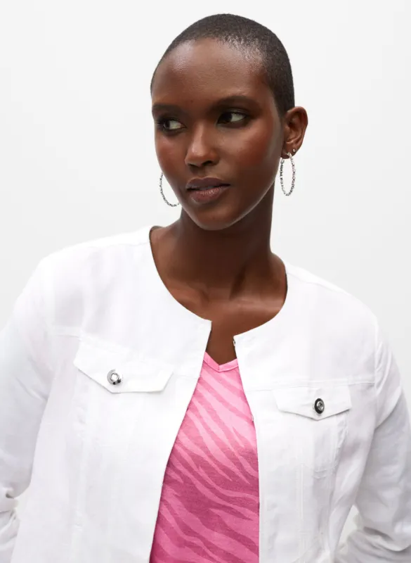 Linen Blend Jacket sold by Melanie Lyne