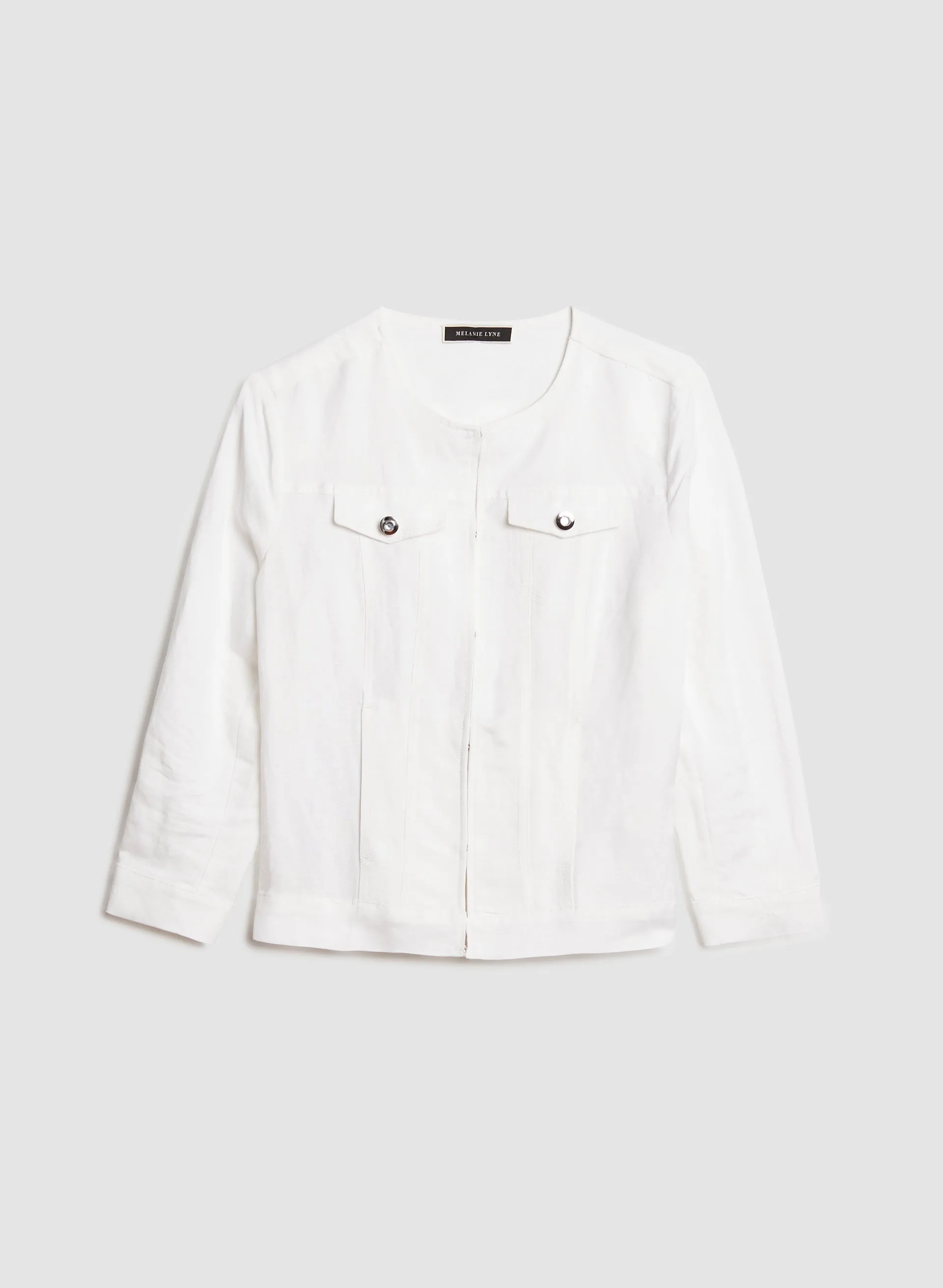 Linen Blend Jacket sold by Melanie Lyne product image thumbnail 5