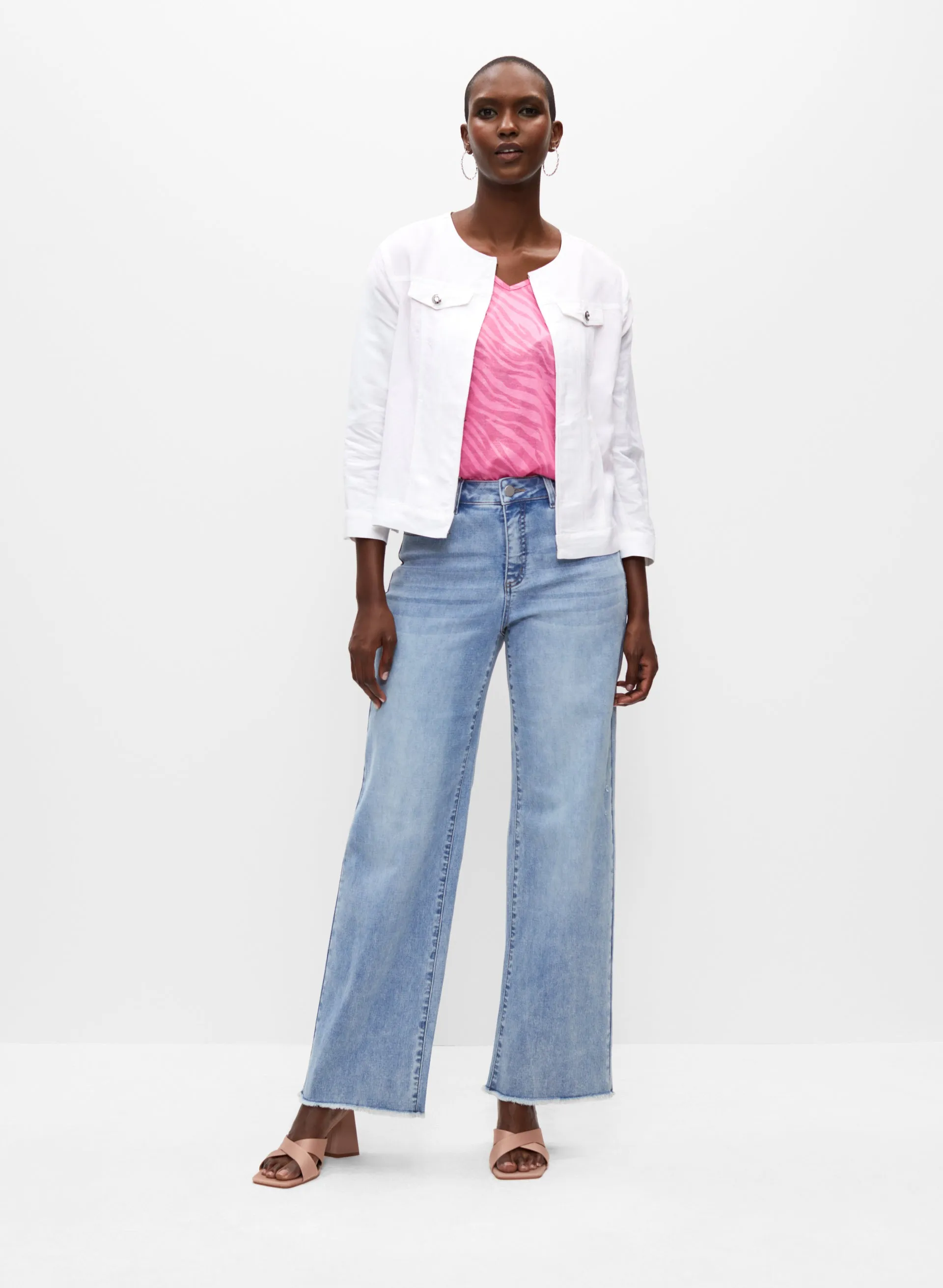 Linen Blend Jacket sold by Melanie Lyne product image thumbnail 3