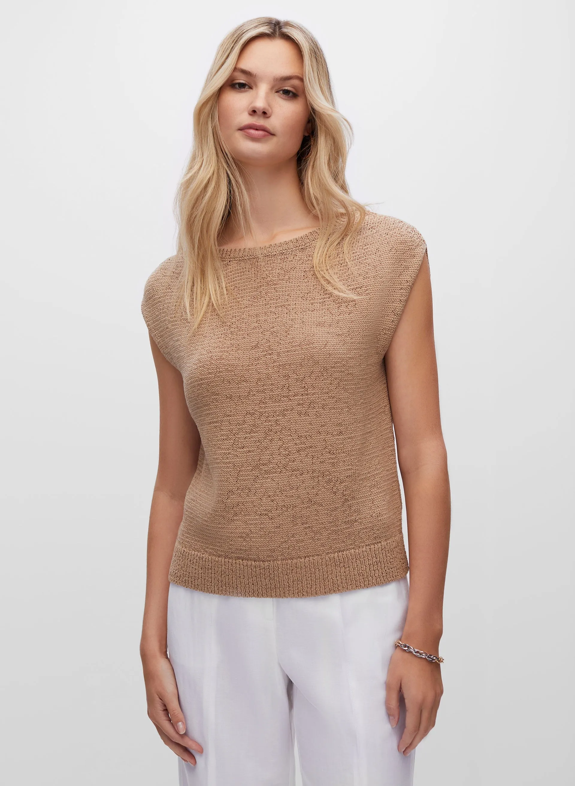 Drop Shoulder Knit Top sold by Melanie Lyne