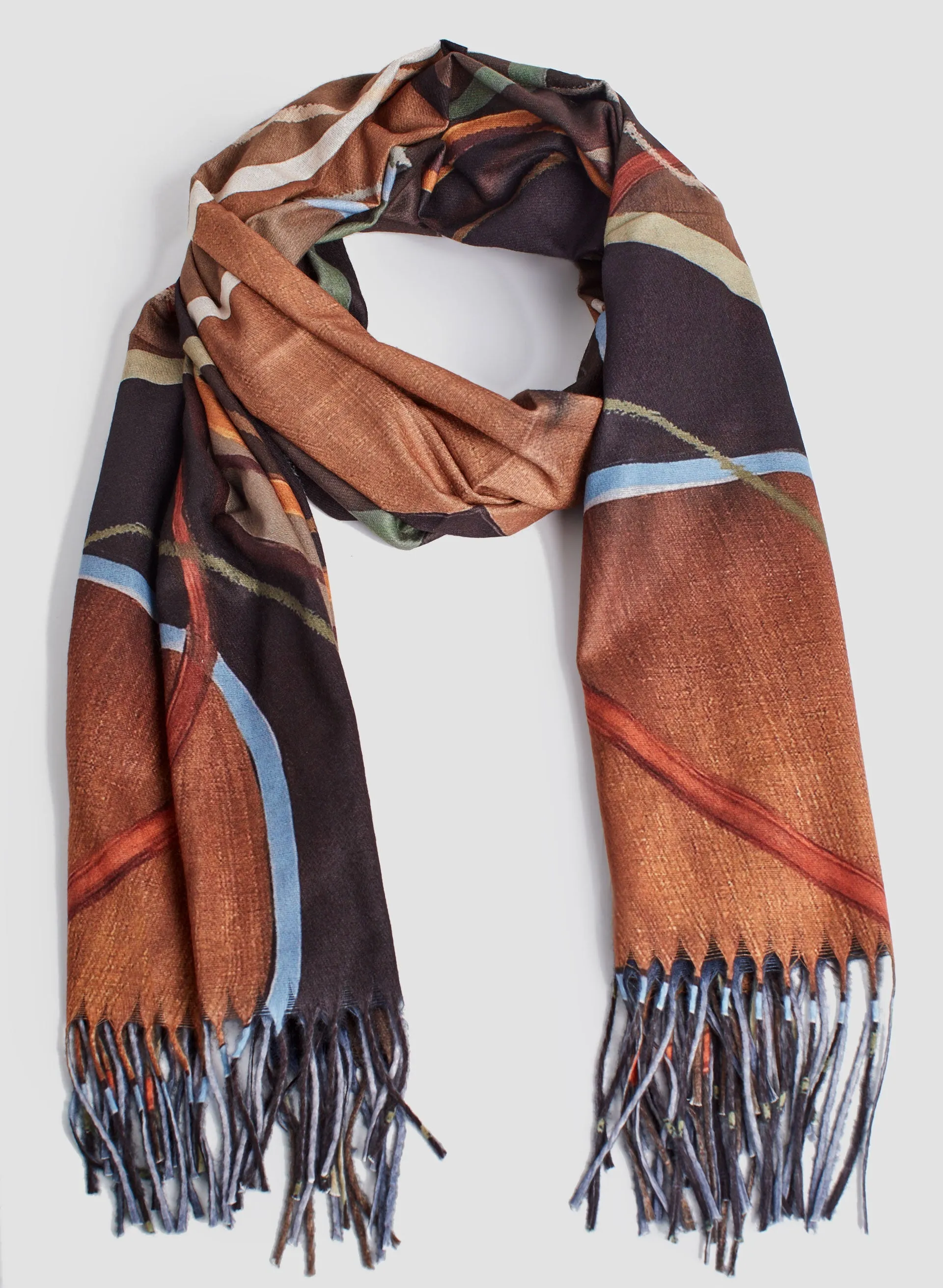 Circle Print Scarf sold by Melanie Lyne