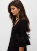 Aidan Mattox - Feather Trim Dress sold by Melanie Lyne