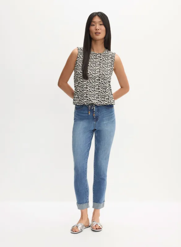 Animal Print Top & Slim Leg Jeans sold by Melanie Lyne