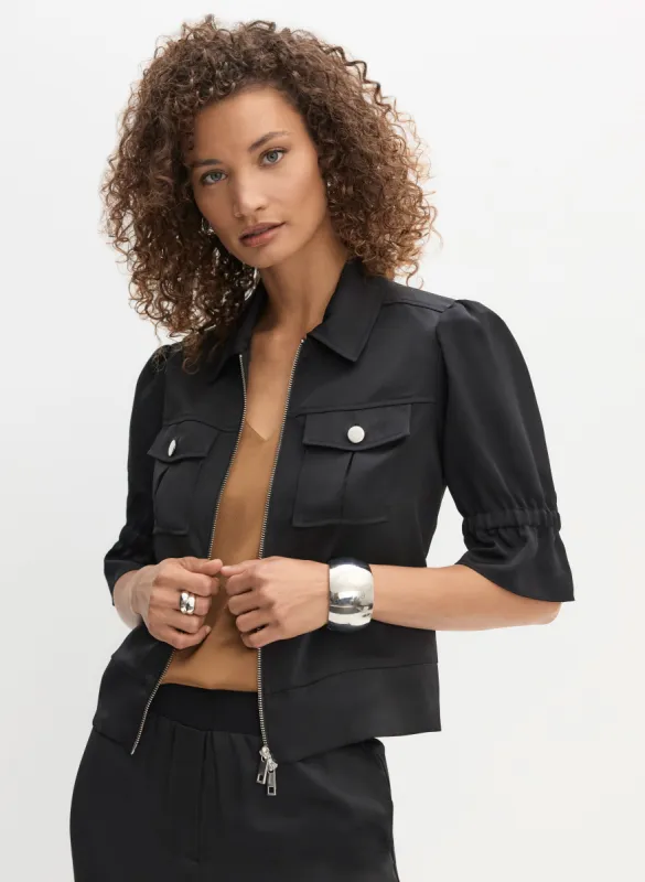 Ruffle Short Sleeve Jacket sold by Melanie Lyne