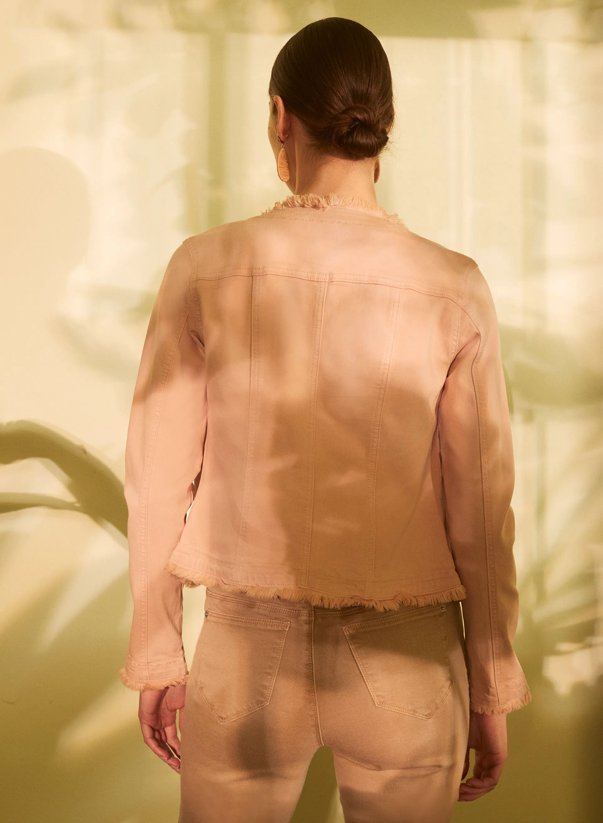 Frayed Edge Denim Jacket sold by Melanie Lyne product image thumbnail 4