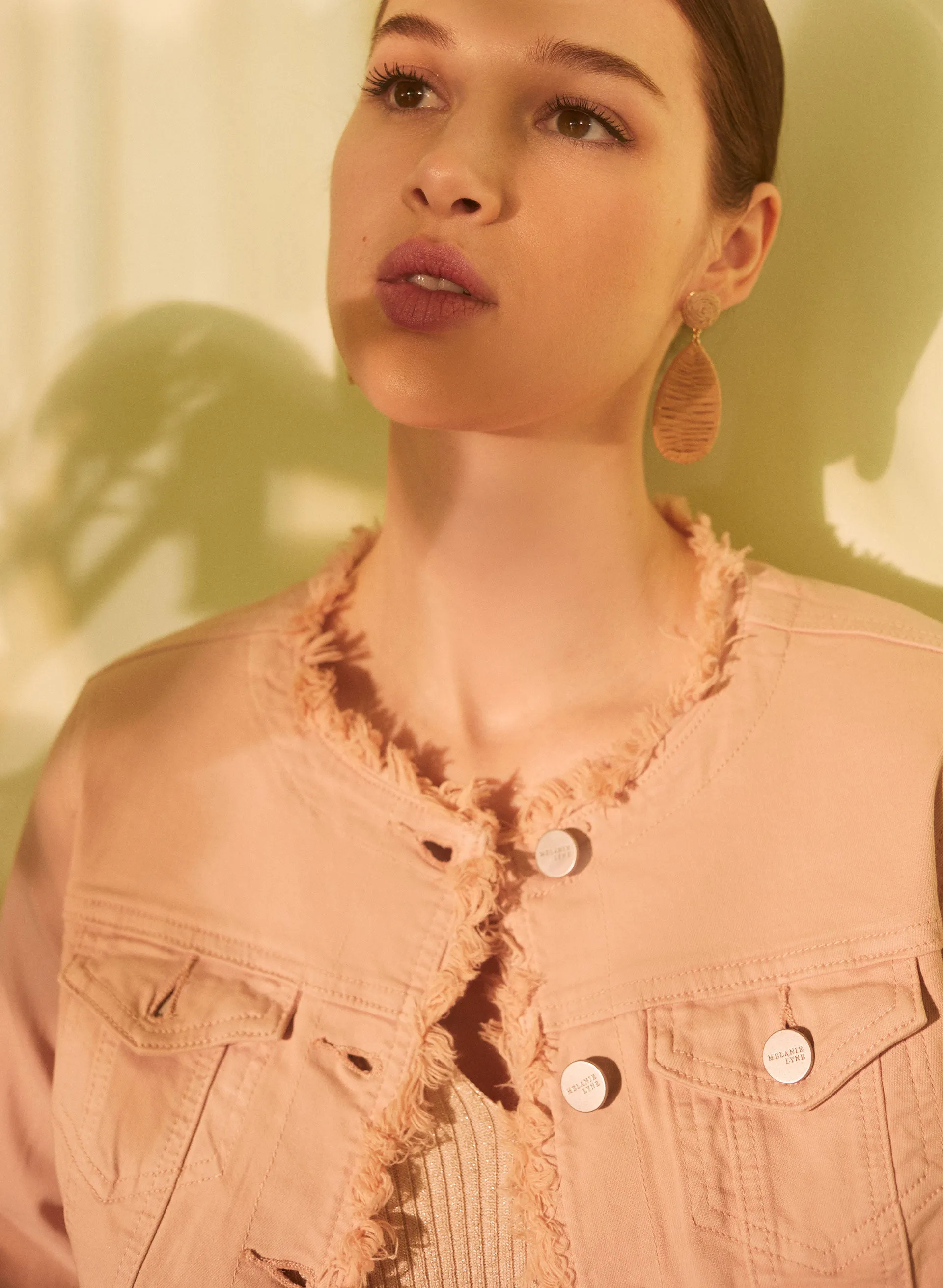 Frayed Edge Denim Jacket sold by Melanie Lyne product image thumbnail 2