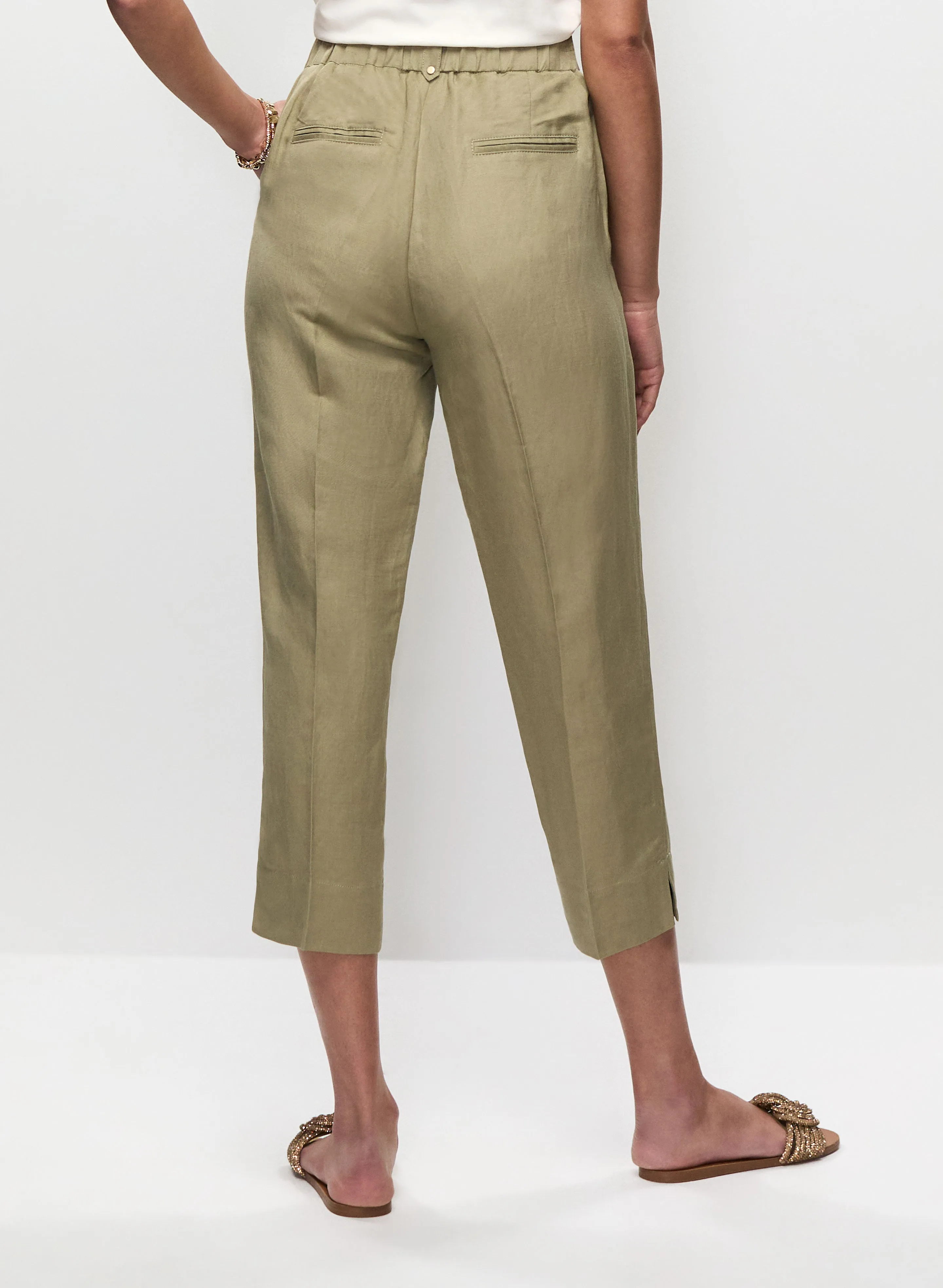 Linen-Blend Capri Pants sold by Melanie Lyne product image thumbnail 2