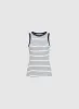 Striped Rib-Knit Tank Top sold by Melanie Lyne
