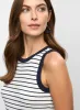Striped Rib-Knit Tank Top sold by Melanie Lyne