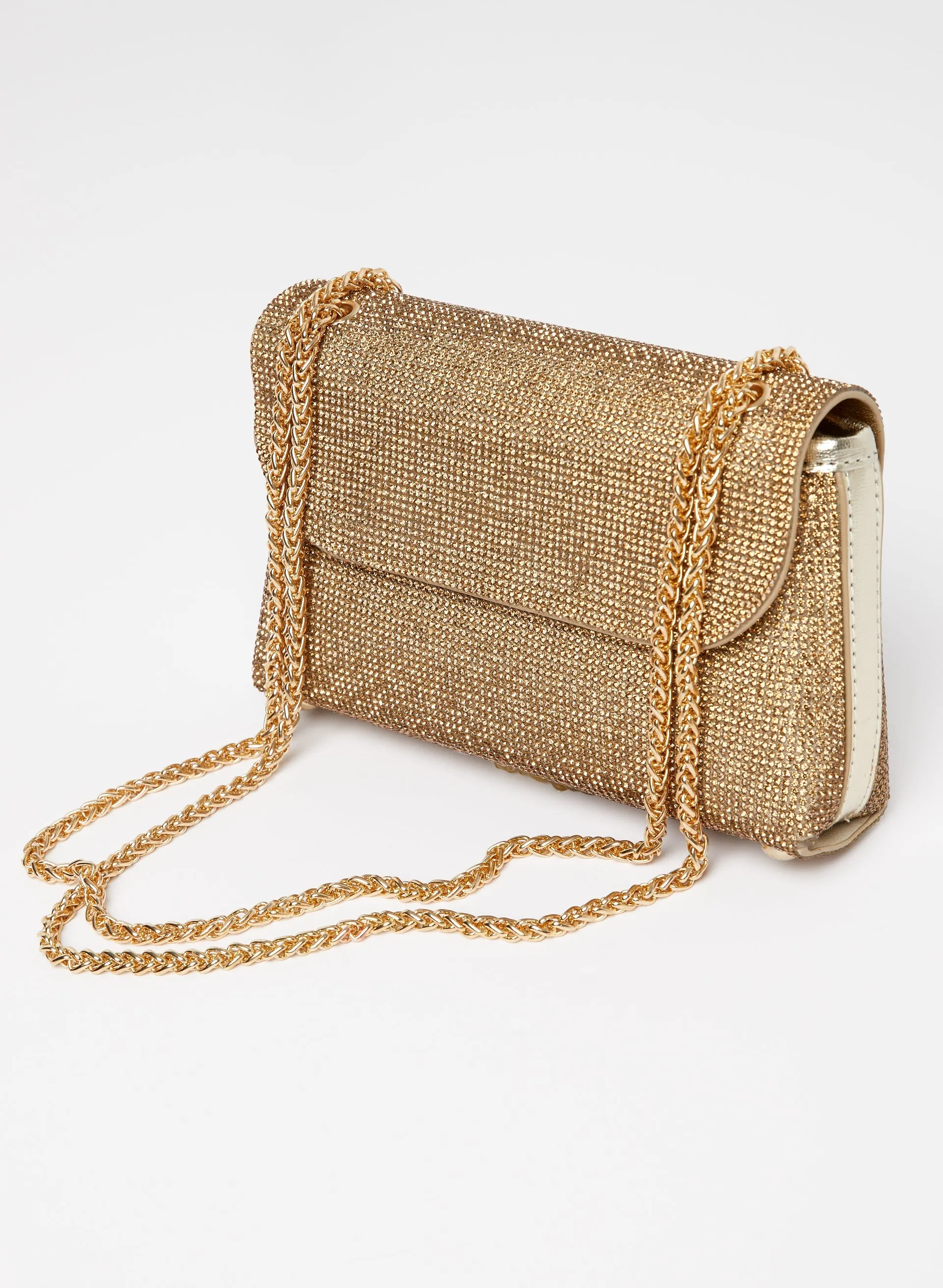 Double Strap Crystal Clutch sold by Melanie Lyne